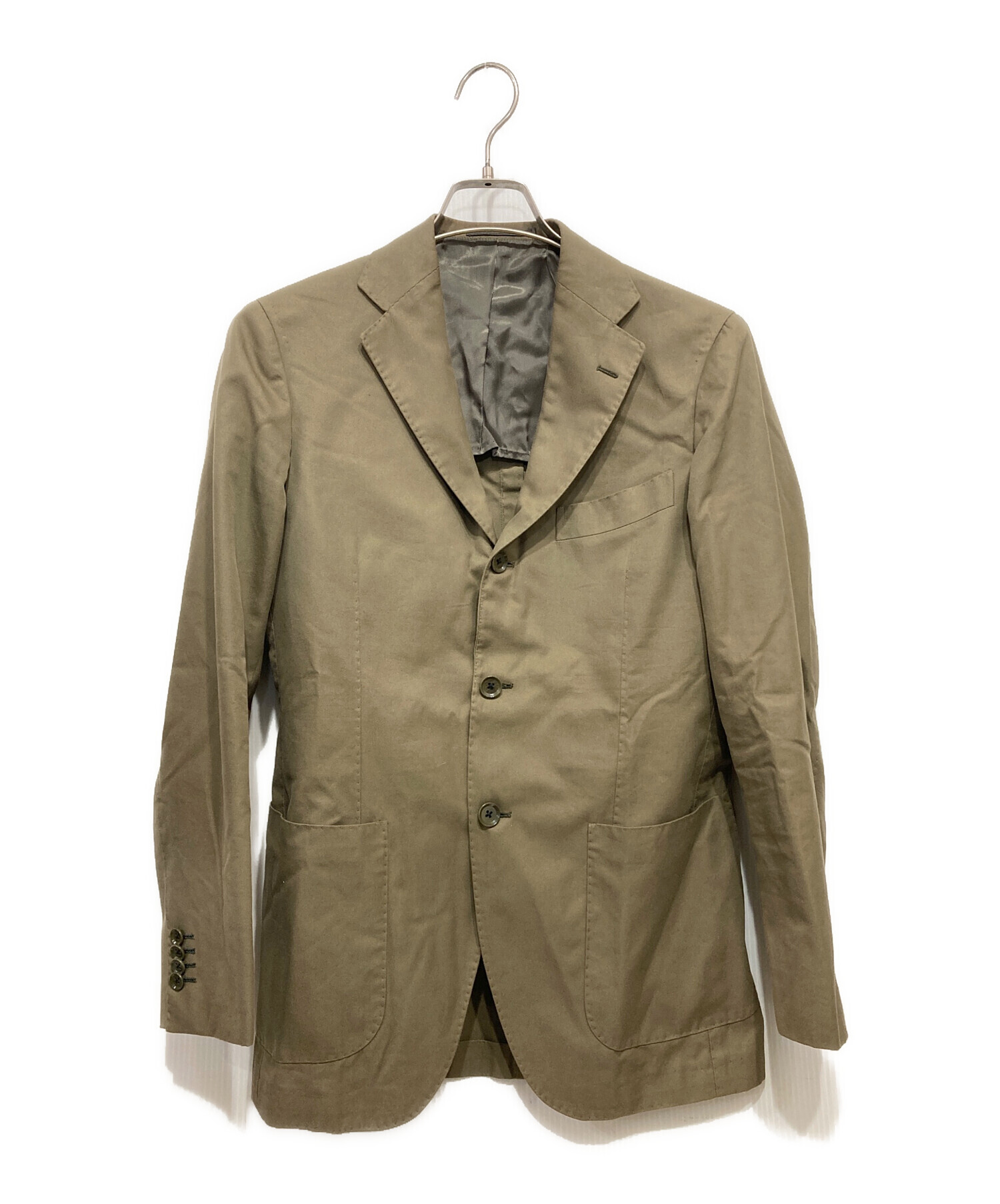 名作 BEAMS F E.THOMAS コットンジャケット カーキ 46 M 中古・古着通販】BEAMS F (ビームスエフ) E.THOMAS EASY コットン