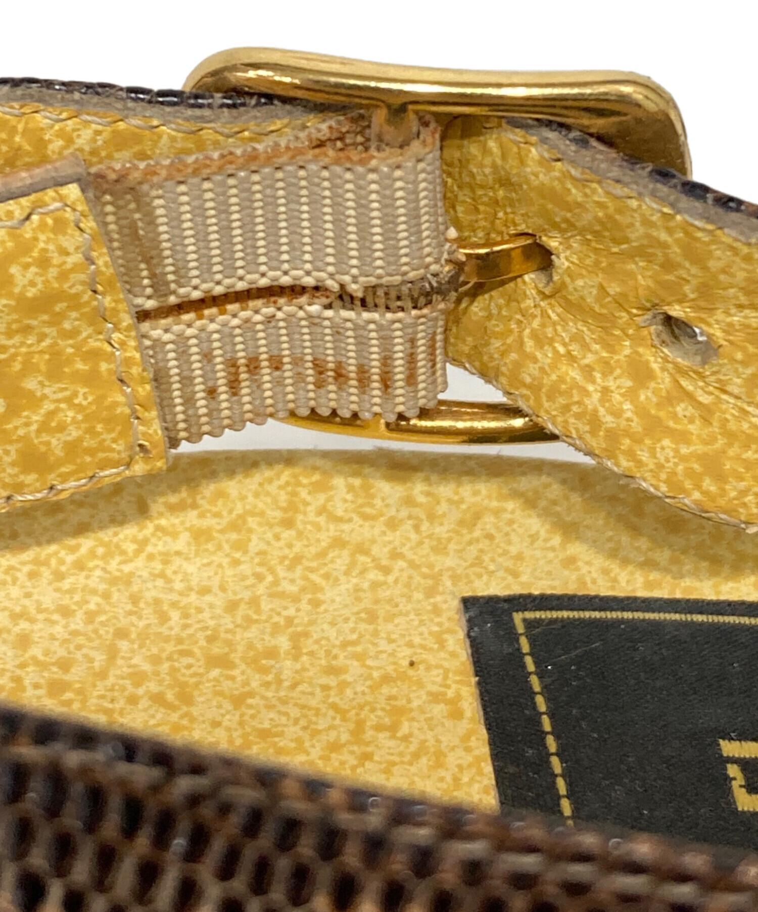 中古・古着通販】FENDI (フェンディ) パイソン柄パンプス ブラウン