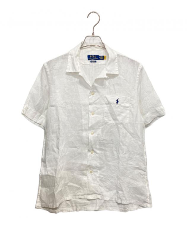 美品✨　QRタグ　ポロラルフローレン　リネンシャツ　ホワイト 中古・古着通販】POLO RALPH LAUREN (ポロ・ラルフローレン) リネン
