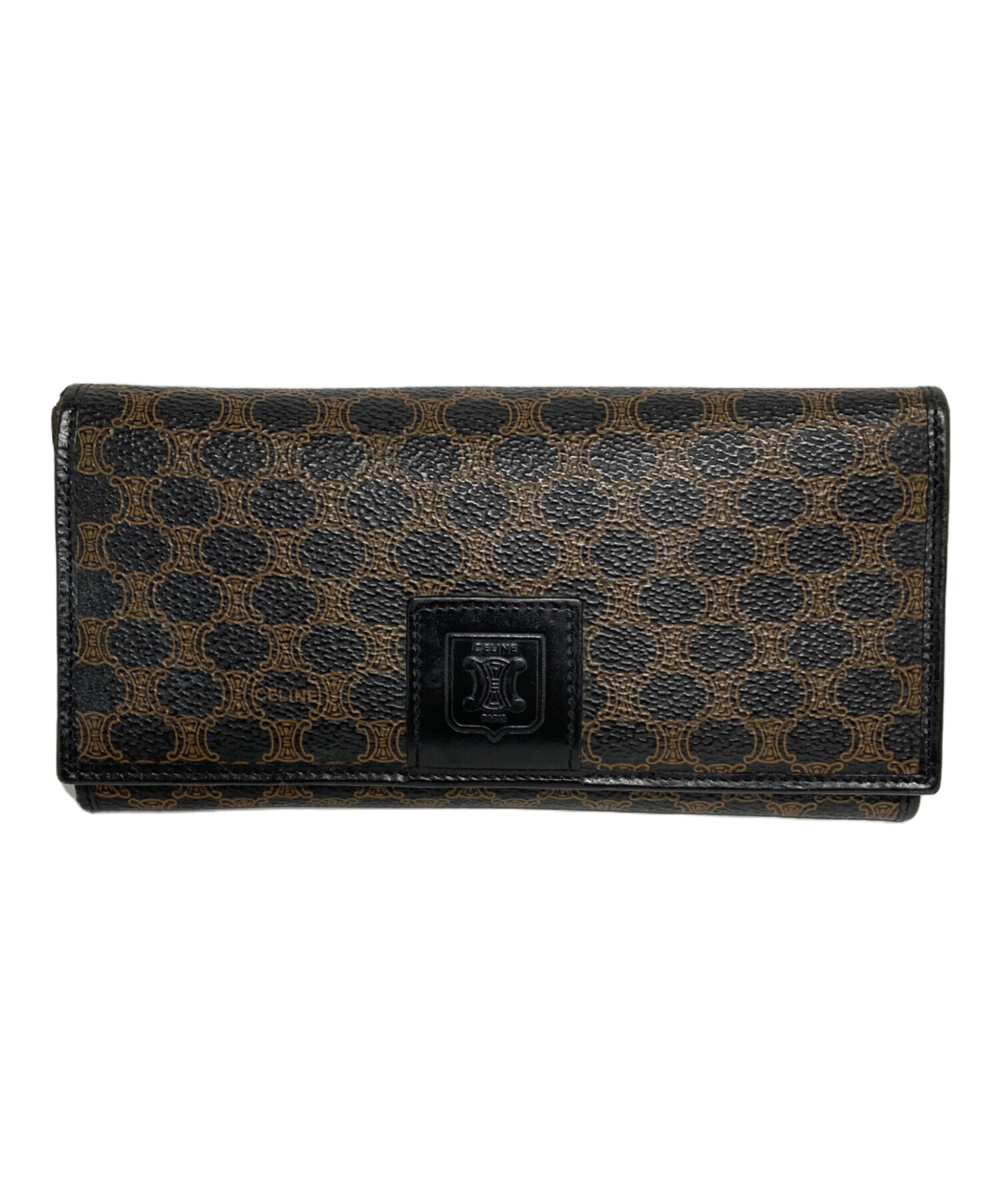 中古・古着通販】CELINE (セリーヌ) マカダム柄ウォレット ブラウン