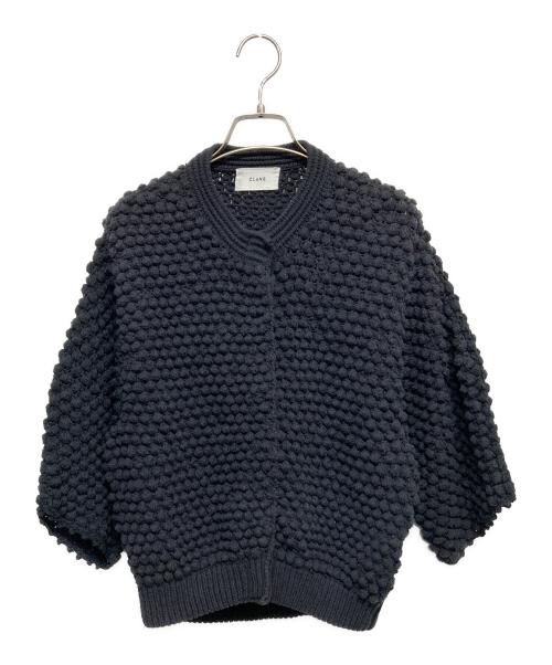 クラネ　ハーフスリーブニットカーディガン　CLANE　サイズ２ 中古・古着通販】CLANE (クラネ) スリーディー ハーフスリーブ ニット