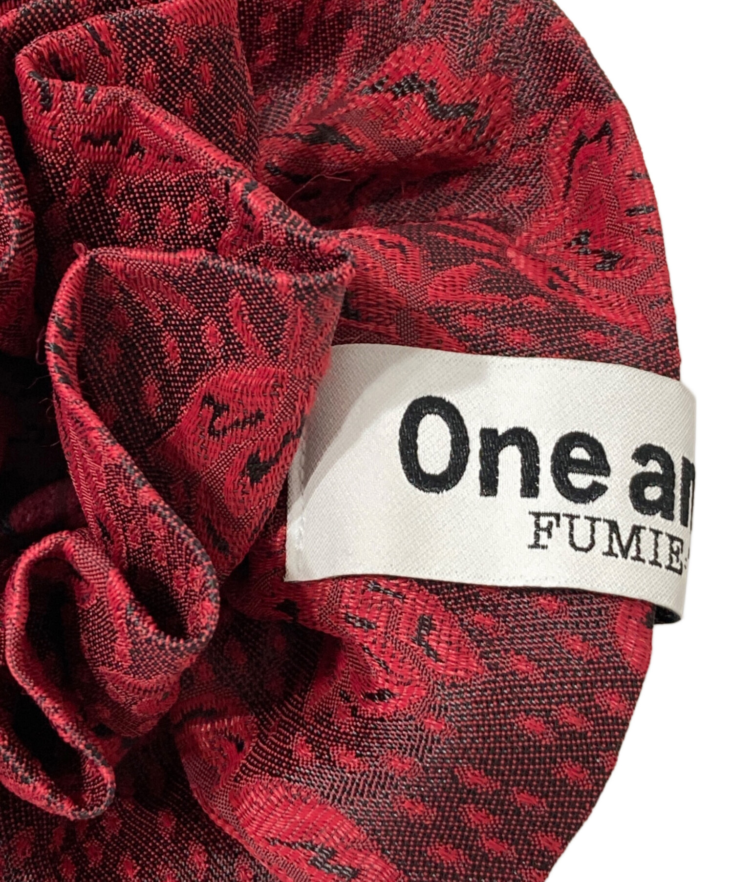 【新品未使用】FUMIE TANAKA flower jq sk RED 中古・古着通販】FUMIE=TANAKA (フミエタナカ) シュシュ レッド