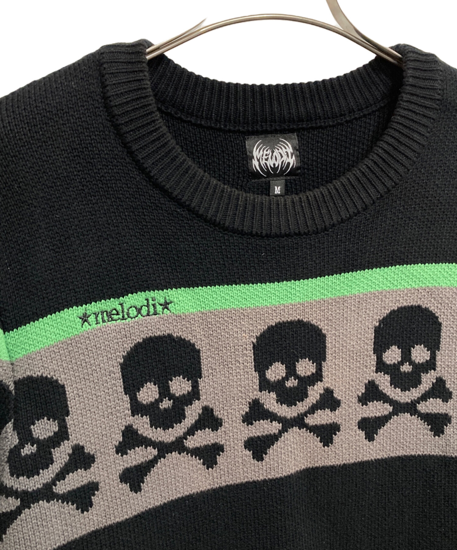 中古・古着通販】ec melodi (イーシー メロディ) Heavy Knit Skull