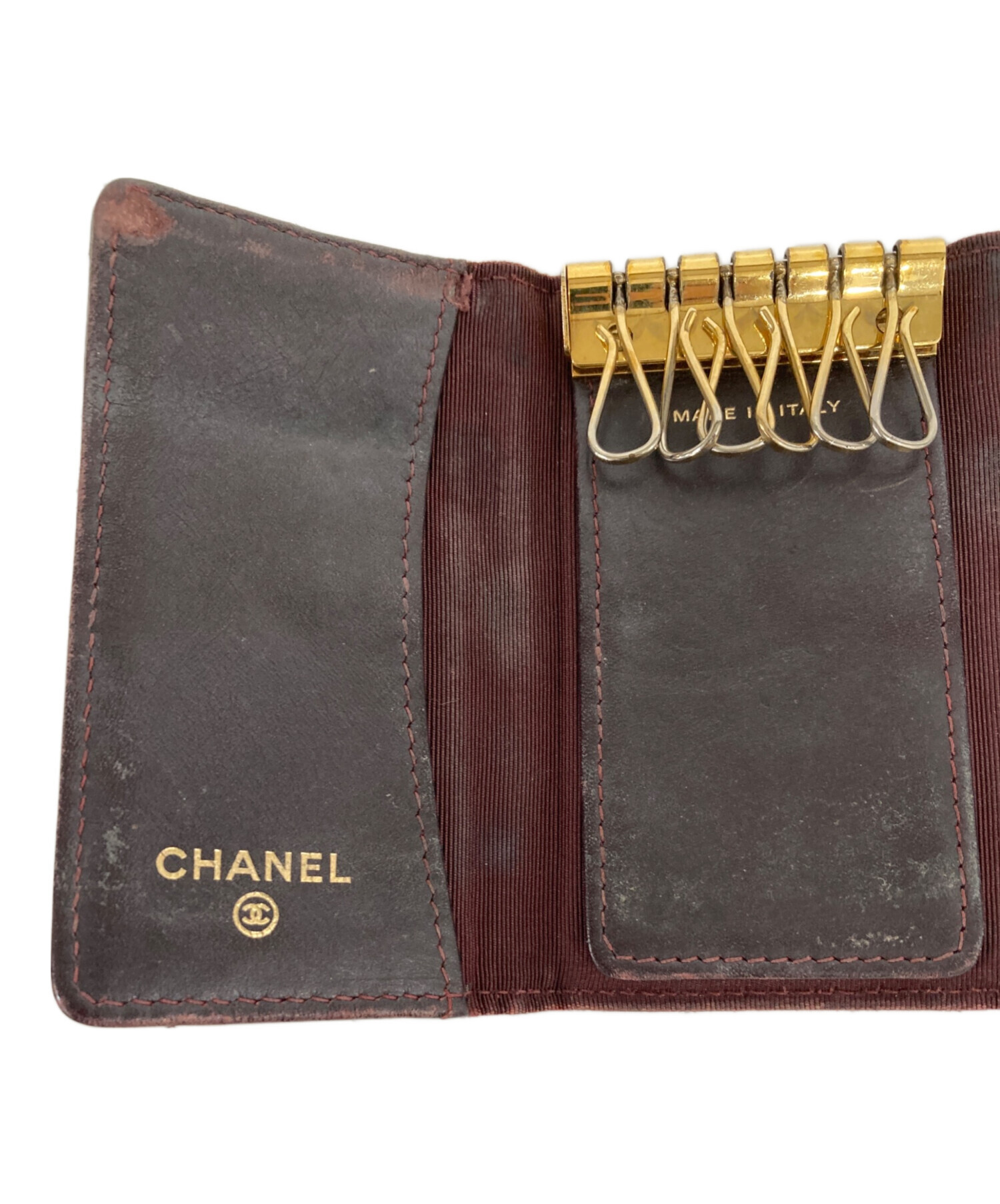 中古・古着通販】CHANEL (シャネル) マトラッセキーケース ブラック