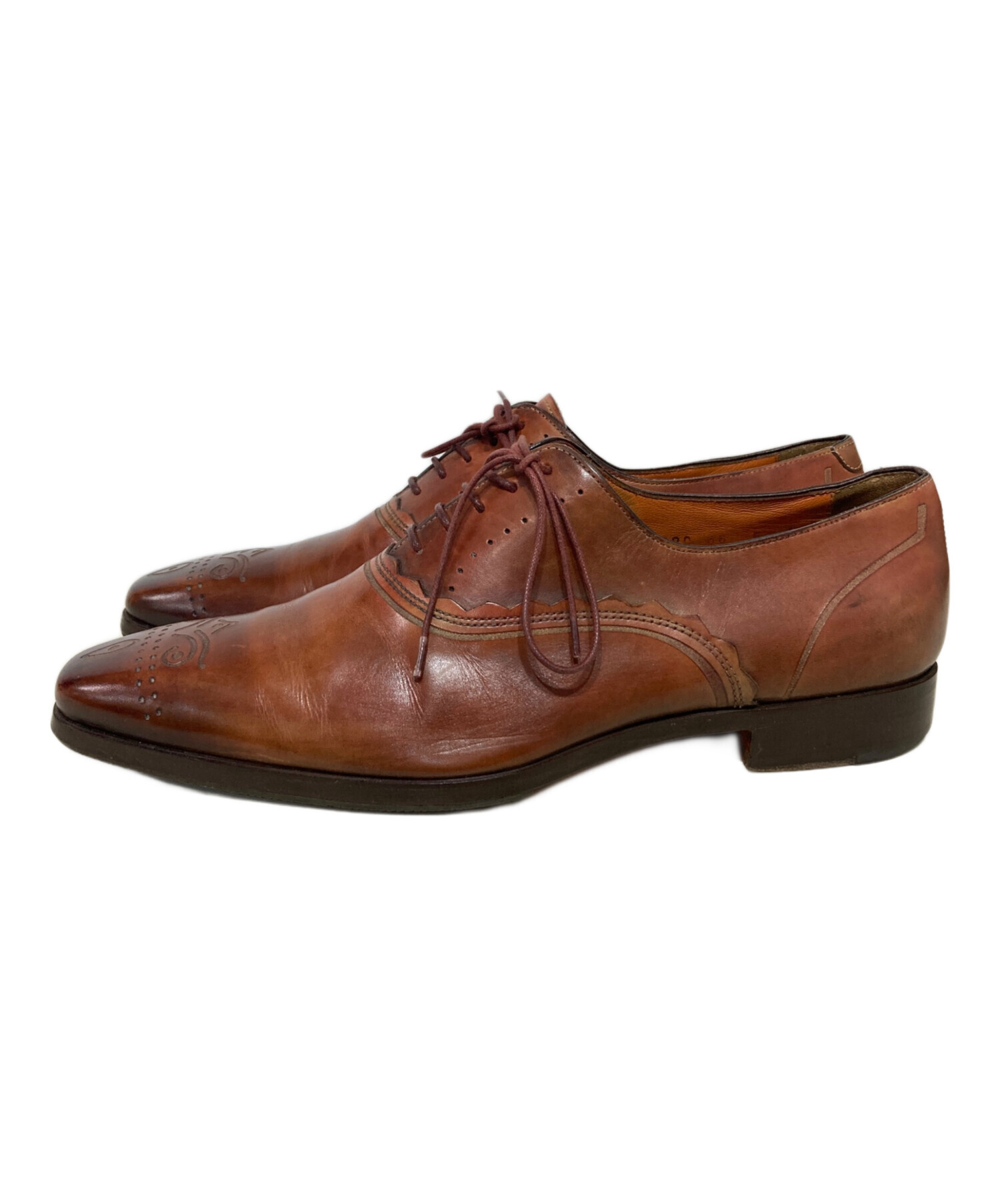 中古・古着通販】Santoni (サントーニ) メダリオンシューズ ブラウン