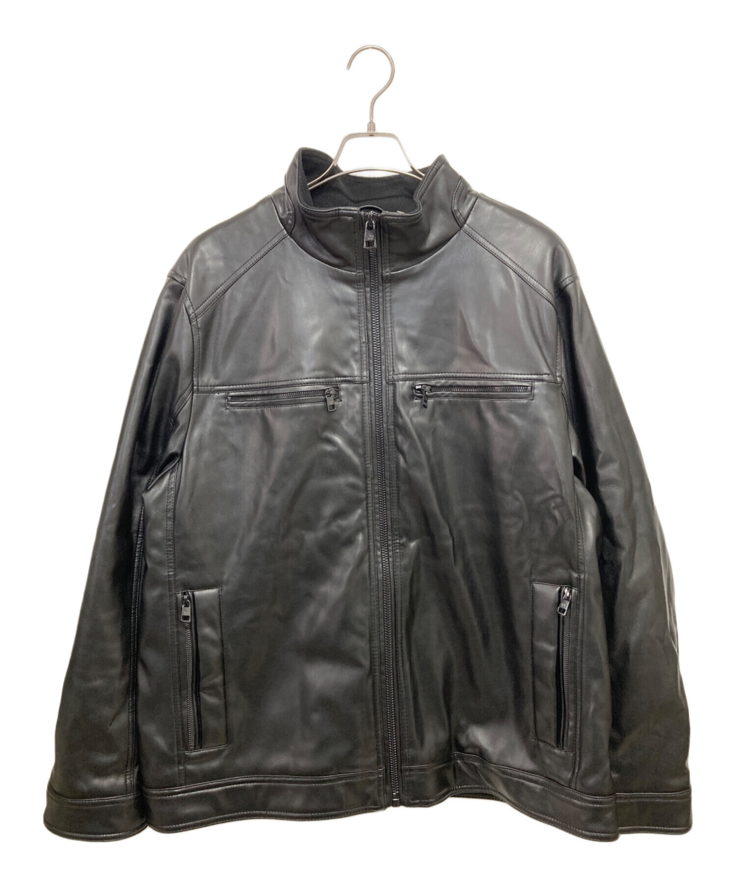   カルバンクライン フェイクレザージャケット 中古・古着通販】Calvin Klein (カルバンクライン) フェイクレザー