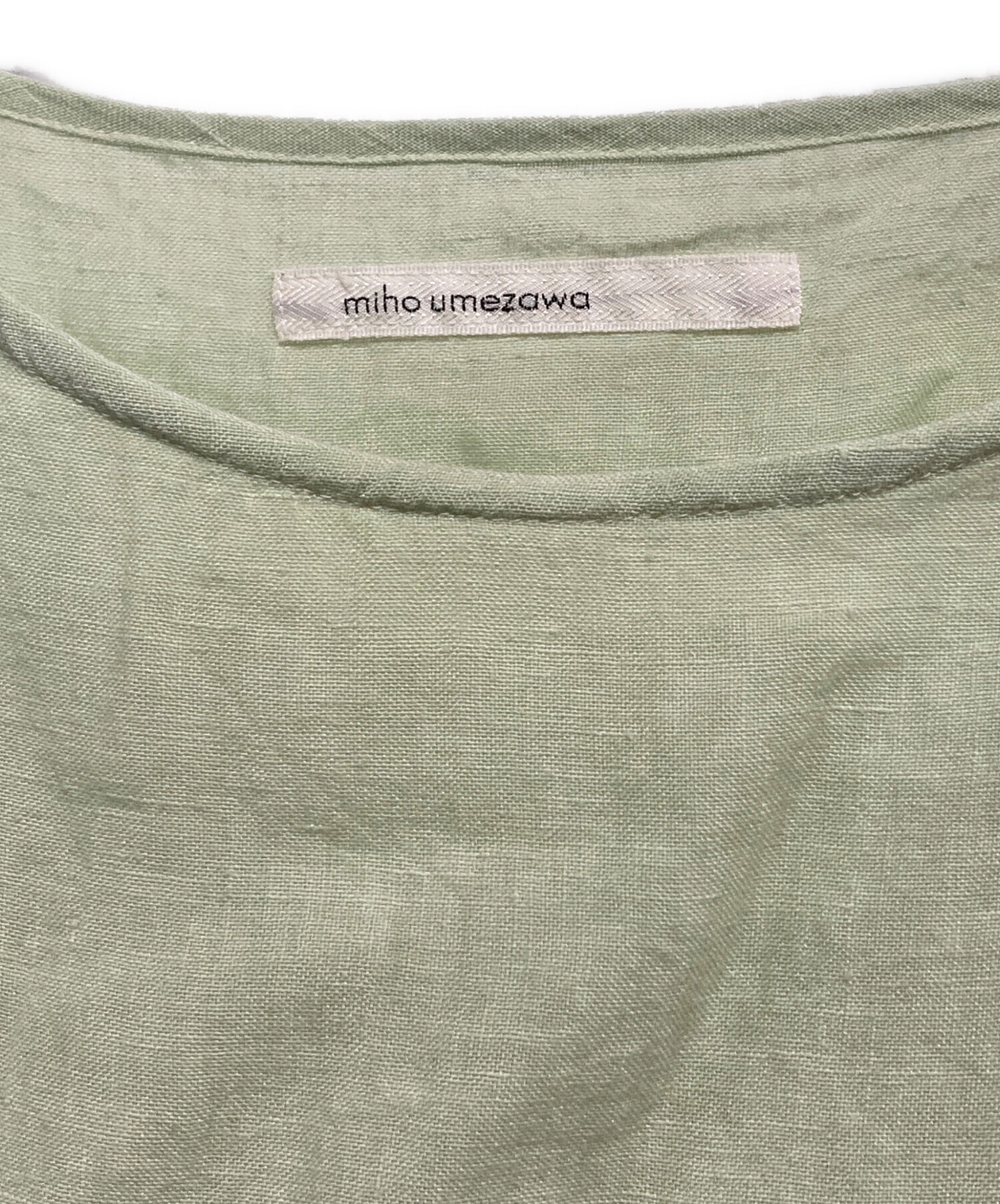 中古・古着通販】miho umezawa (ミホ ウメザワ) リネンブラウス 