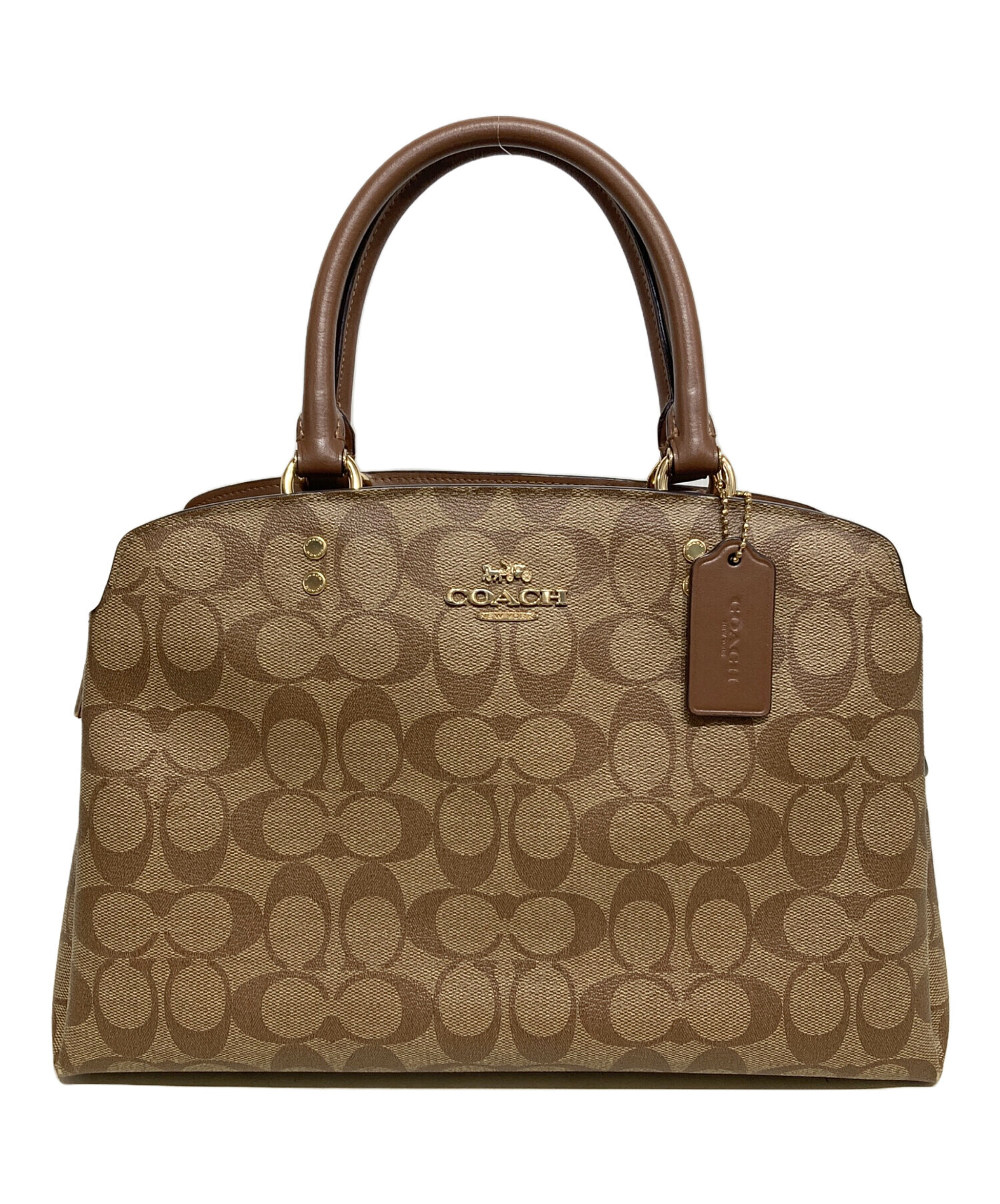 中古・古着通販】COACH (コーチ) ミニ リリー ハンドバッグ ブラウン 