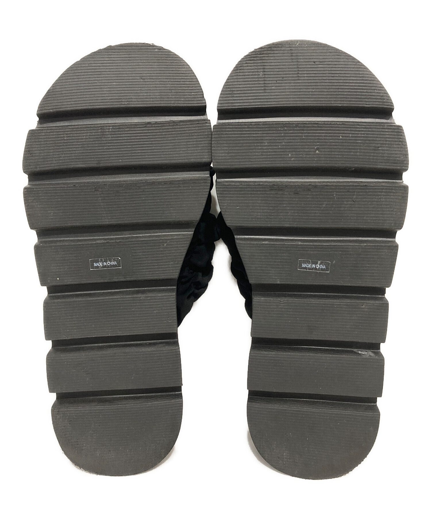 H*◎様 ENFOLD Wave サンダル 中古・古着通販】ENFOLD (エンフォルド) WAVE SANDAL ブラック サイズ