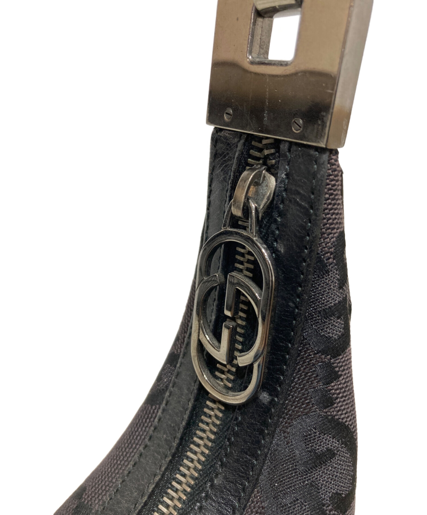 中古・古着通販】GUCCI (グッチ) ワンショルダーバッグ ブラック