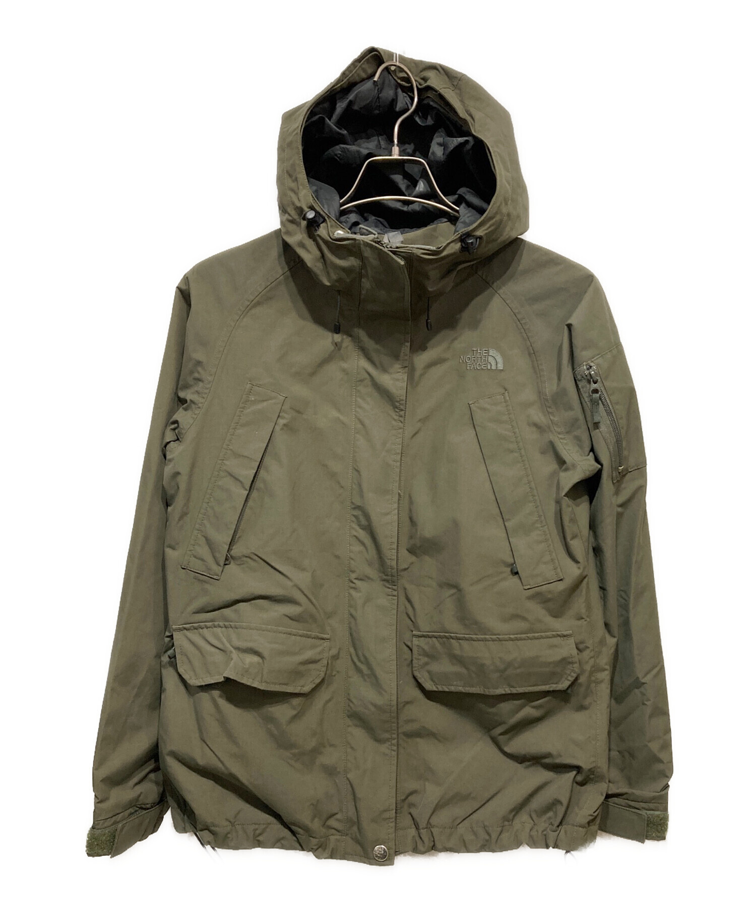 THE NORTH FACE ナイロンジャケット フーディ カーキ M 中古・古着通販】THE NORTH FACE (ザ ノース フェイス) ナイロン
