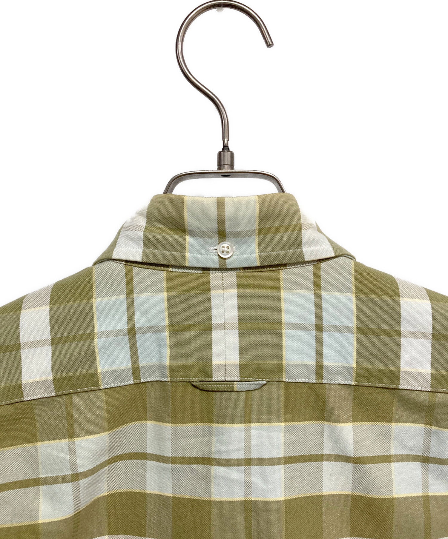 中古・古着通販】Thom Browne (トムブラウン) チェックシャツ グリーン