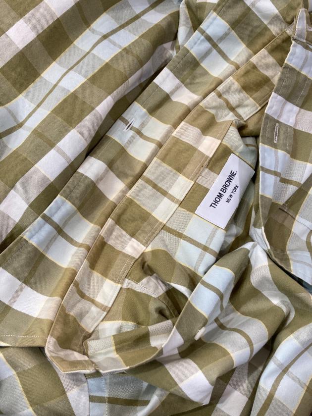 中古・古着通販】Thom Browne (トムブラウン) チェックシャツ グリーン