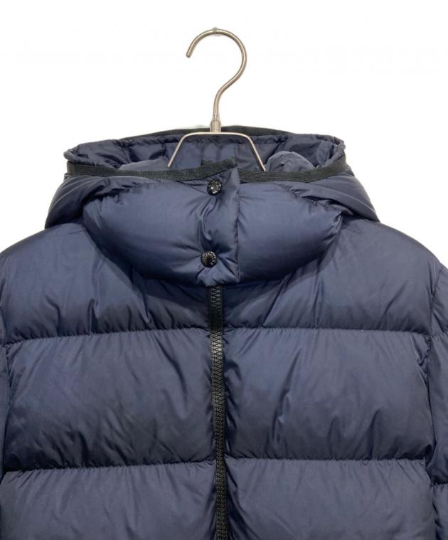 ほぼ未使用　MONCLER フード付きダウンジャケット ネイビー 中古・古着通販】MONCLER (モンクレール) ダウンジャケット ネイビー