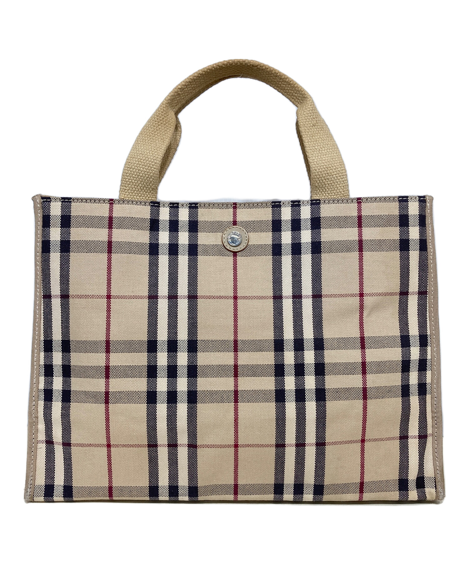 BURBERRY バーバリー　ロンドン　ノバチェック　トートバッグ　キャンバス 中古・古着通販】BURBERRY LONDON (バーバリーロンドン) ノバチェック