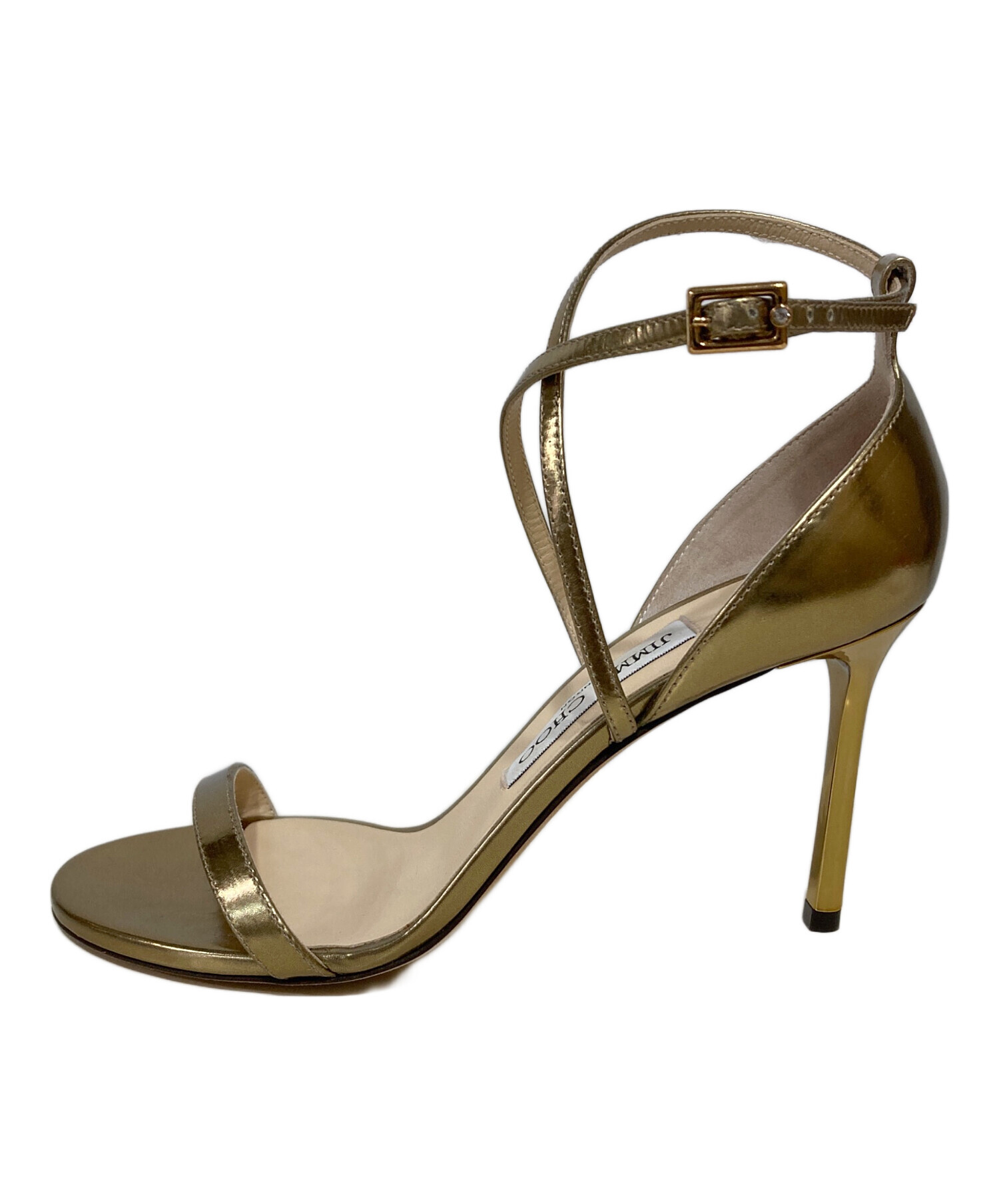 中古・古着通販】JIMMY CHOO (ジミーチュウ) ヒールパンプス ゴールド