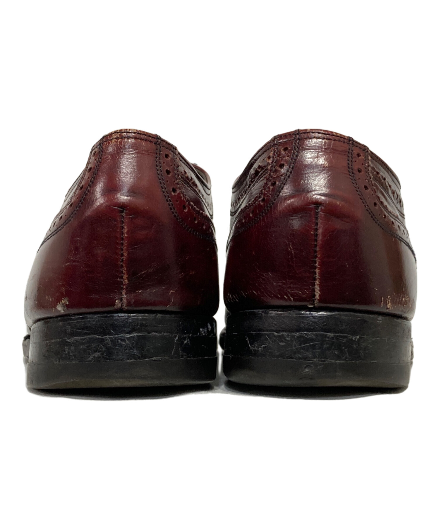 FRORSHEIM ウイングチップ レザー シューズ 内羽根 10D 古着 中古・古着通販】Florsheim (フローシャイム) 内羽根 レザーウイング