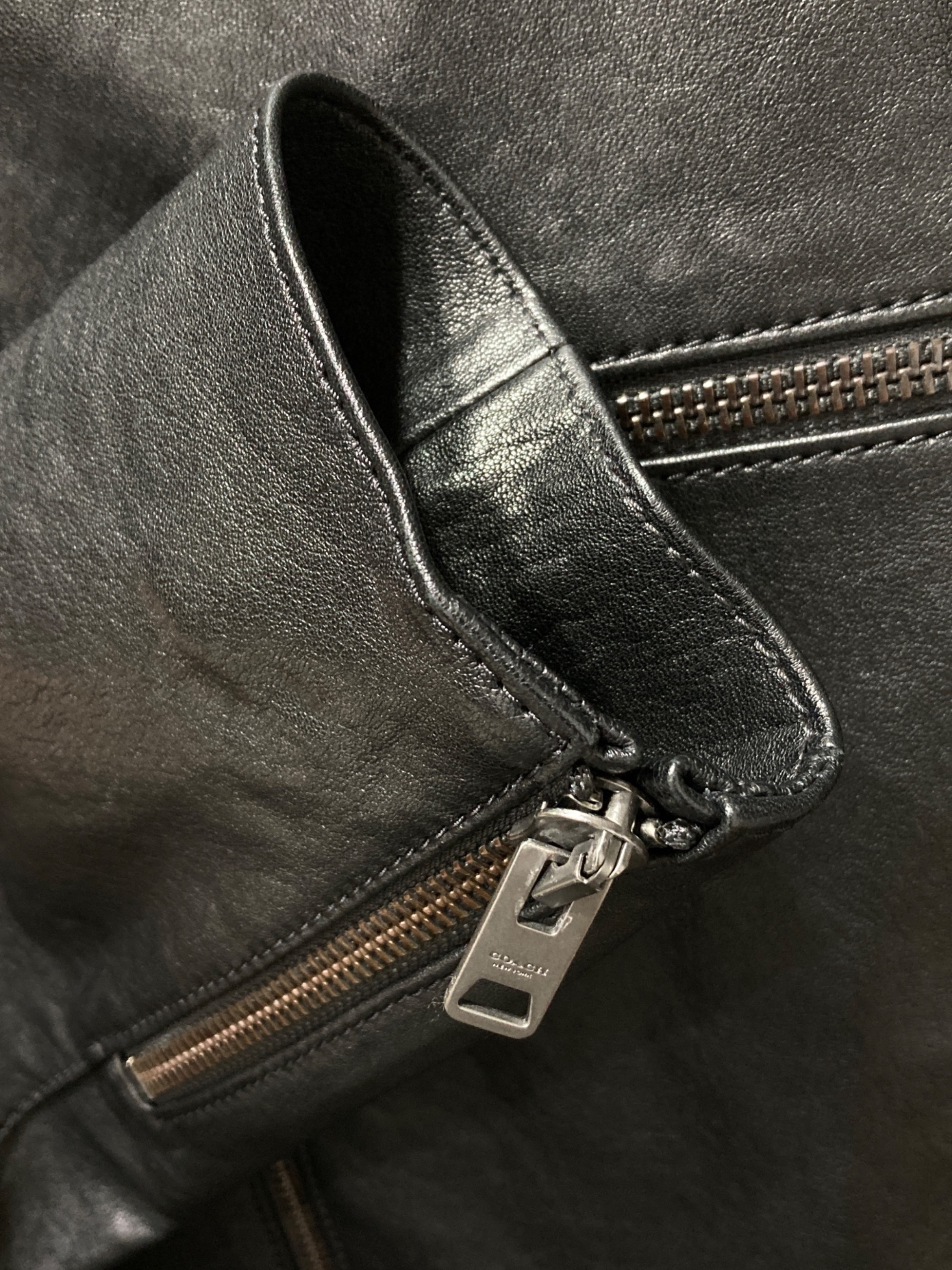 中古・古着通販】COACH (コーチ) ラムレザー ライダースジャケット