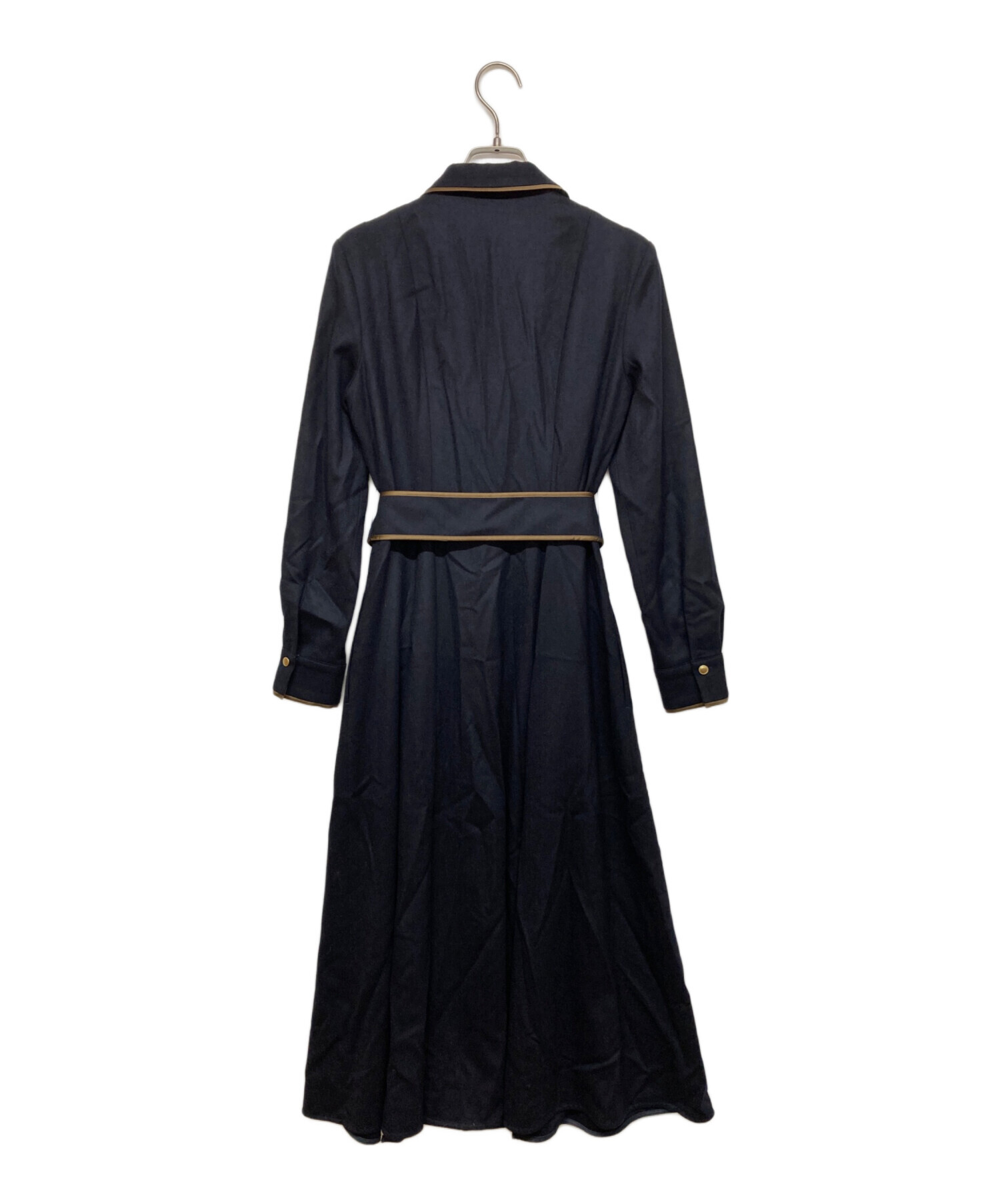 中古・古着通販】ANAYI (アナイ) ウールフラノタックシャツワンピース