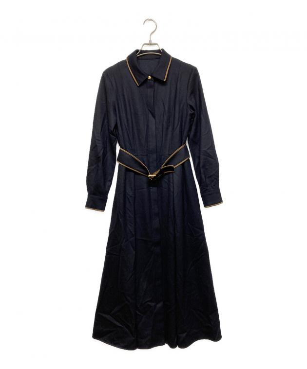 中古・古着通販】ANAYI (アナイ) ウールフラノタックシャツワンピース