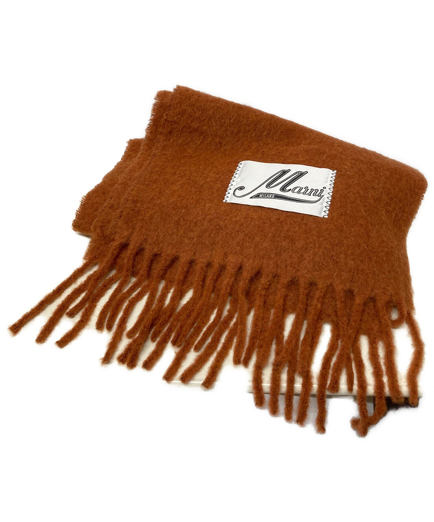 中古・古着通販】MARNI (マルニ) アルパカフリンジロゴストール