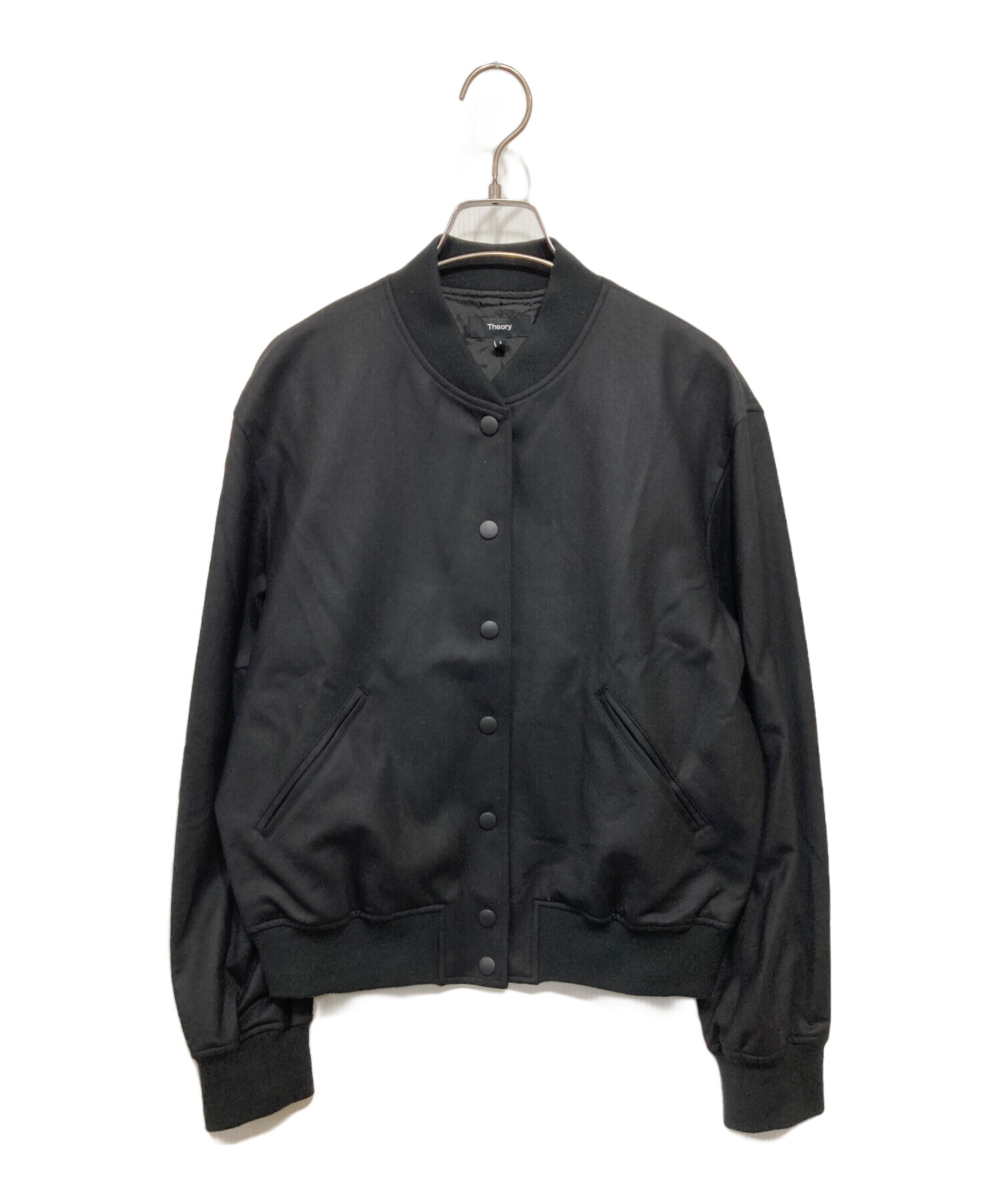 新品未使用 theory セオリー ジャケット 定価約55,000円 中古・古着通販】theory (セオリー) Sleek Saxony Varsity ブラック