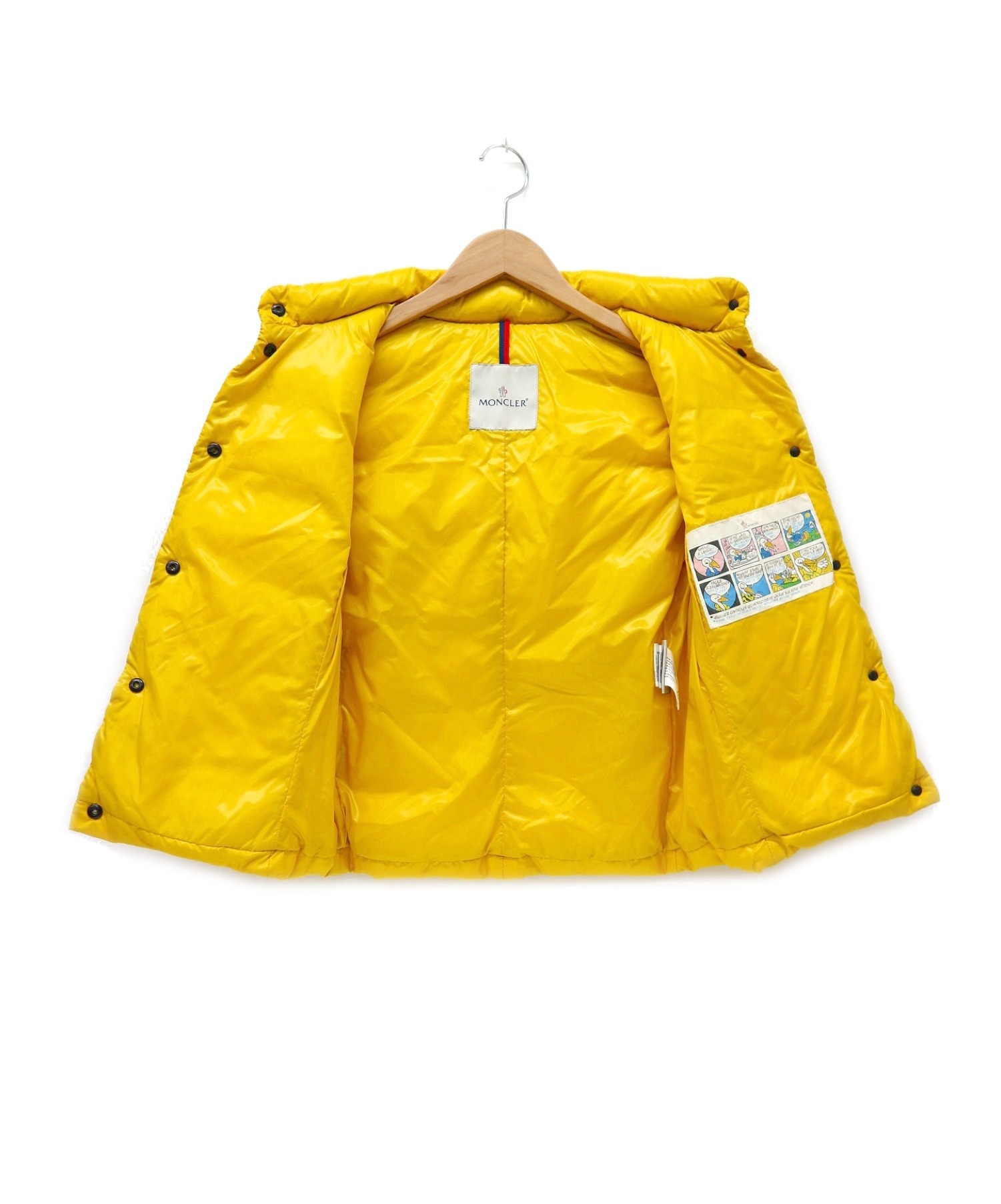 中古・古着通販】MONCLER (モンクレール) ダウンベスト イエロー
