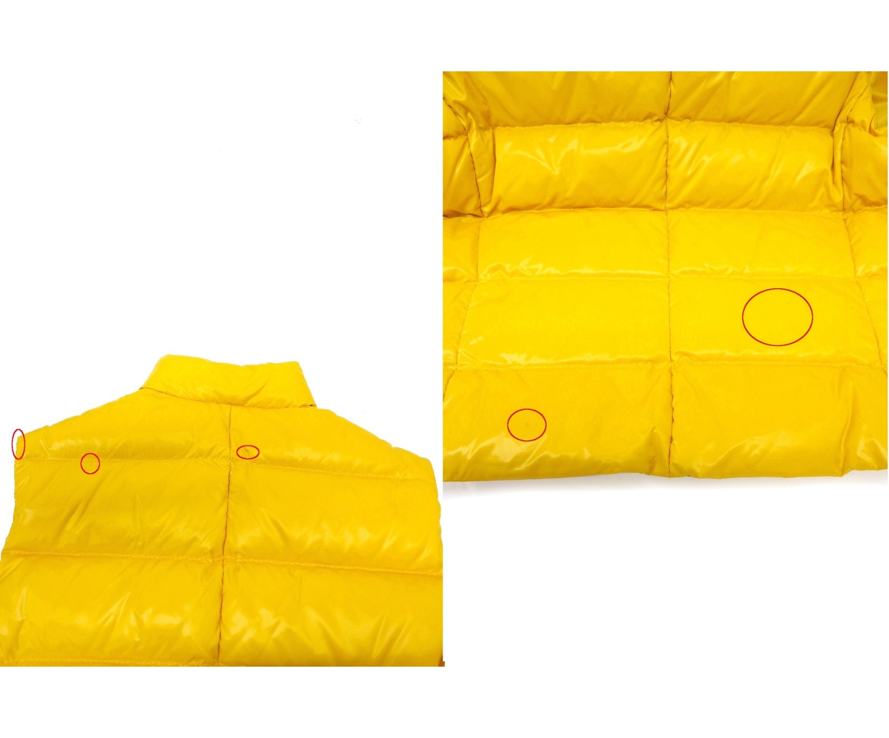 中古・古着通販】MONCLER (モンクレール) ダウンベスト イエロー