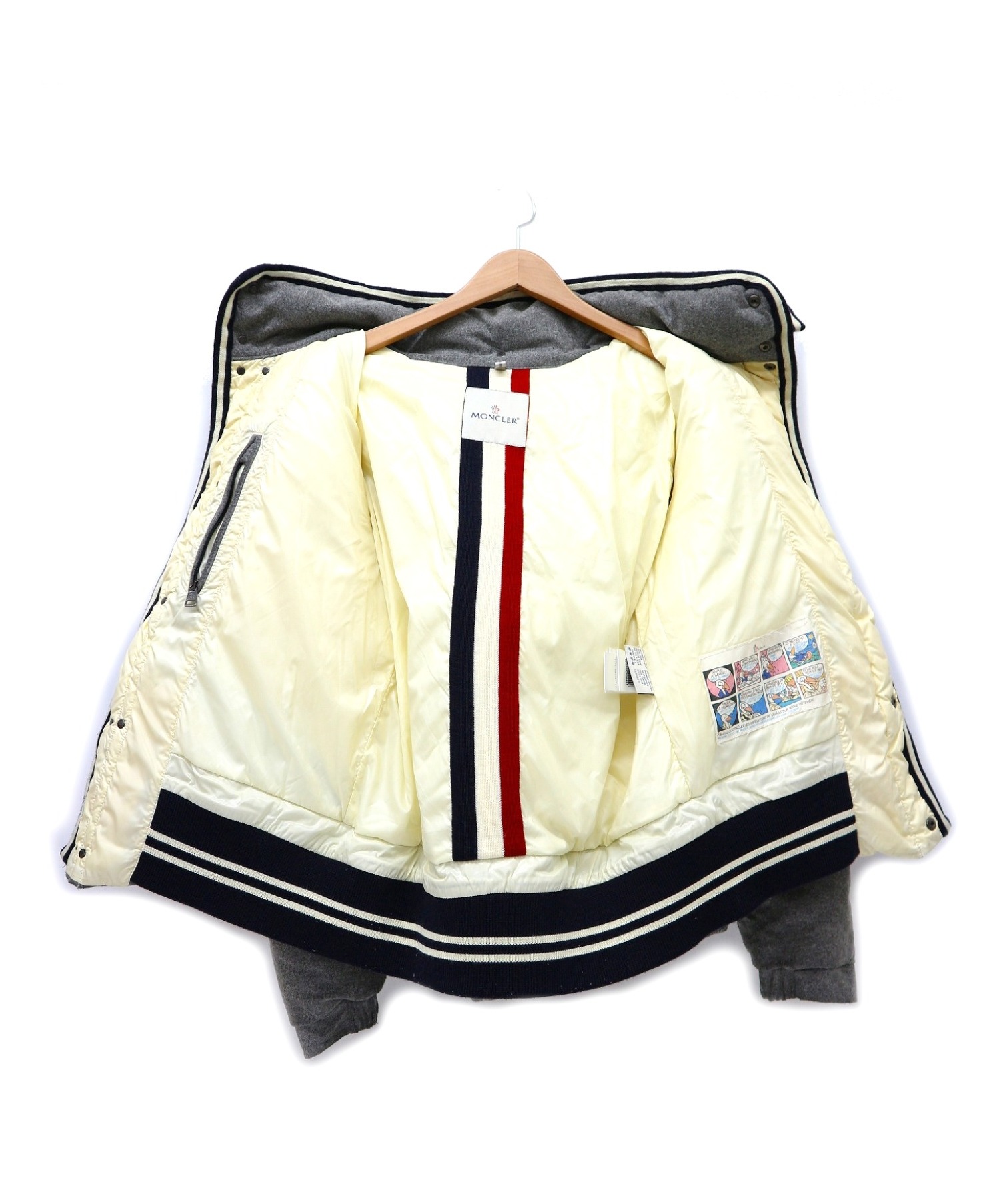 中古・古着通販】MONCLER (モンクレール) フード付ダウンジャケット 