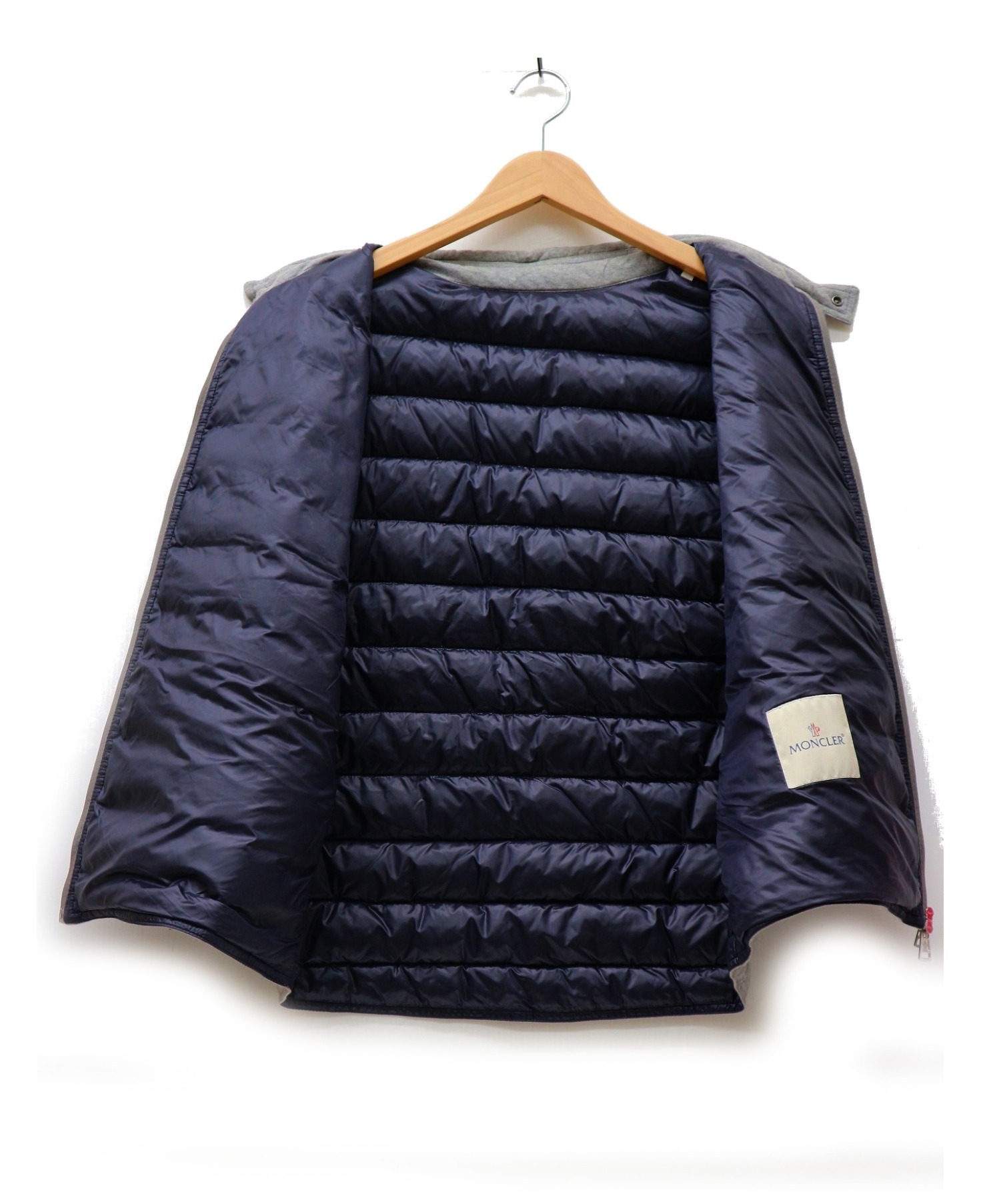 中古・古着通販】MONCLER (モンクレール) ダウンベスト グレー サイズ