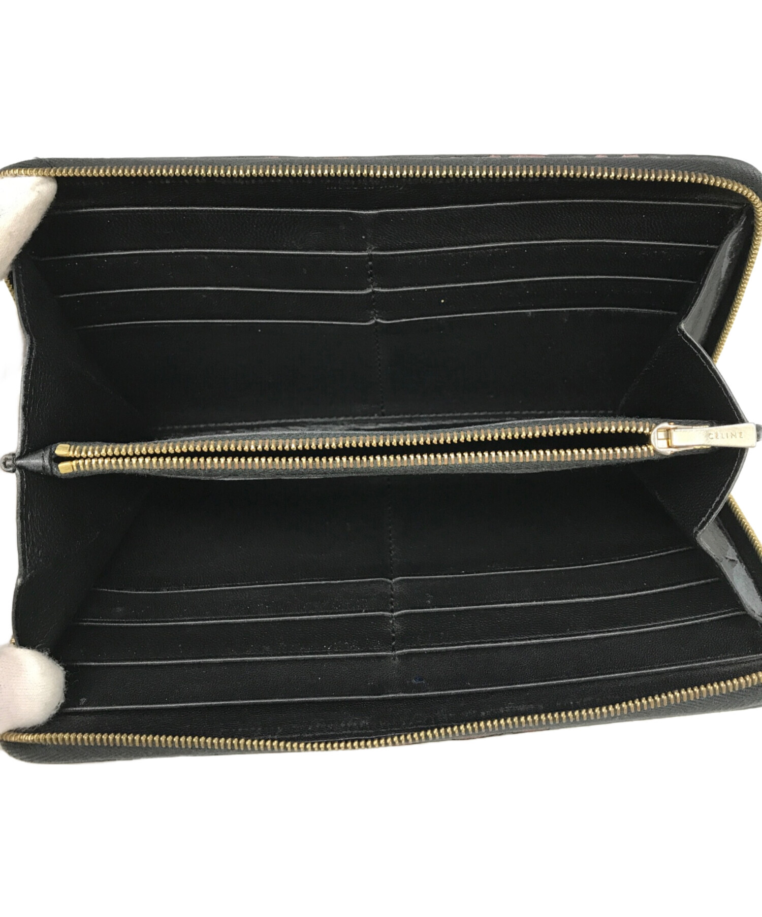 中古・古着通販】CELINE (セリーヌ) エナメル長財布 ボルドー 