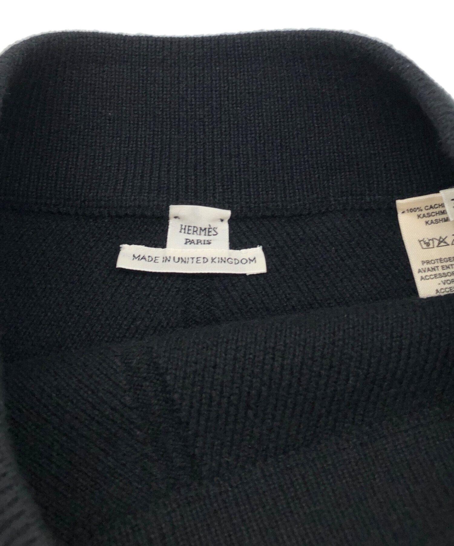 中古・古着通販】HERMES (エルメス) カシミアミニスカート ブラック