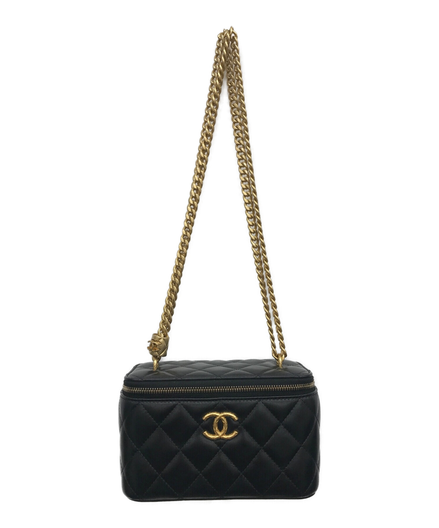 中古・古着通販】CHANEL (シャネル) Wチェーンバニティケース