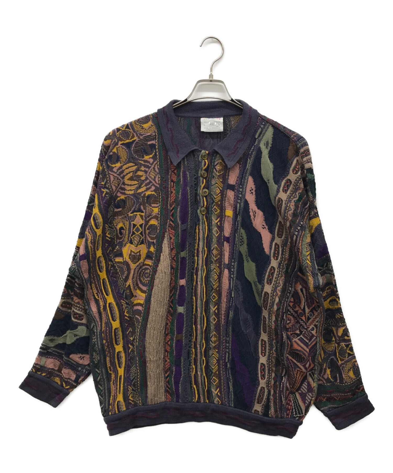 中古・古着通販】Coogi (クージー) 3Dニットポロシャツ マルチ
