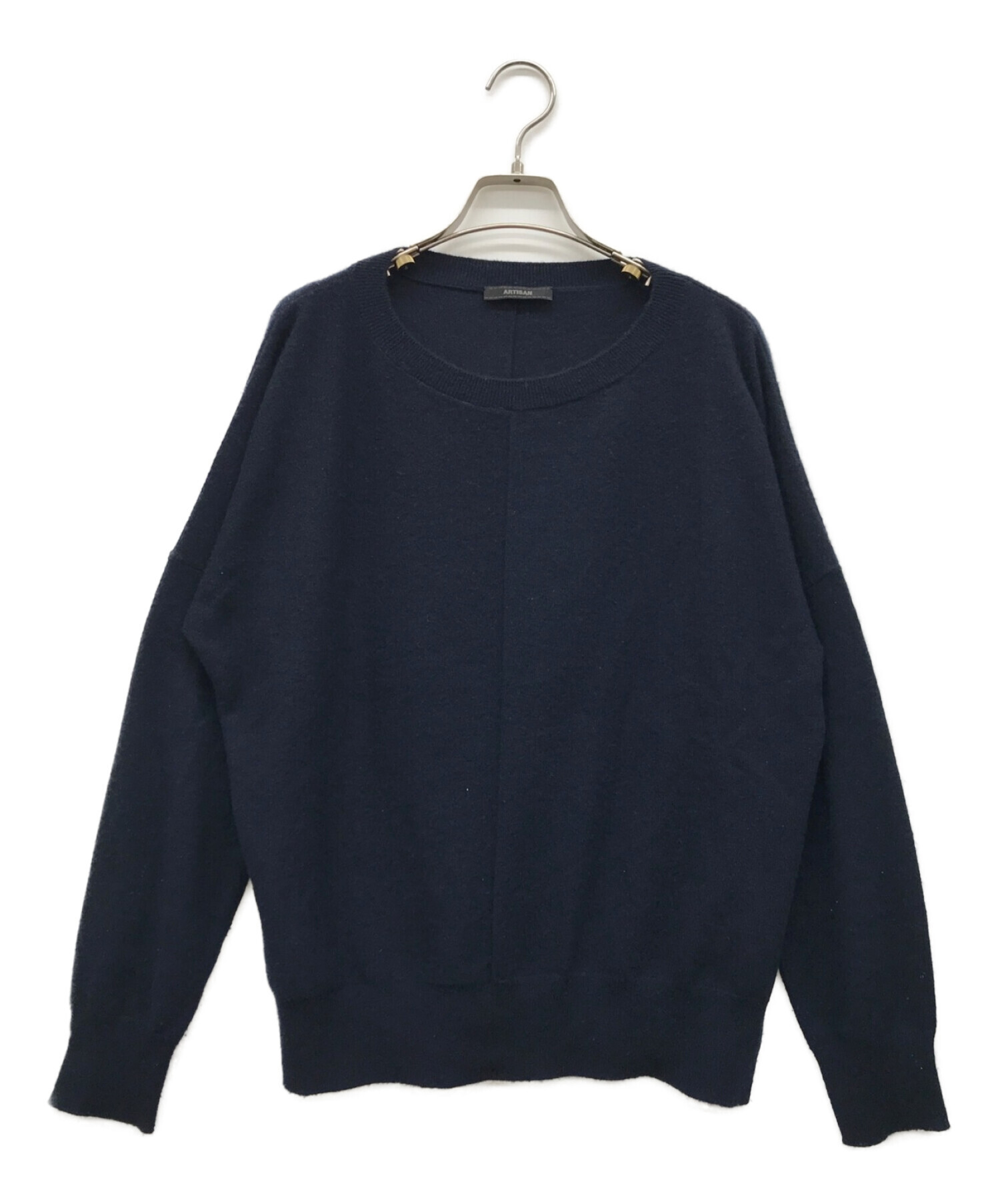 中古・古着通販】ARTISAN (アルチザン) カシミヤニット ネイビー 