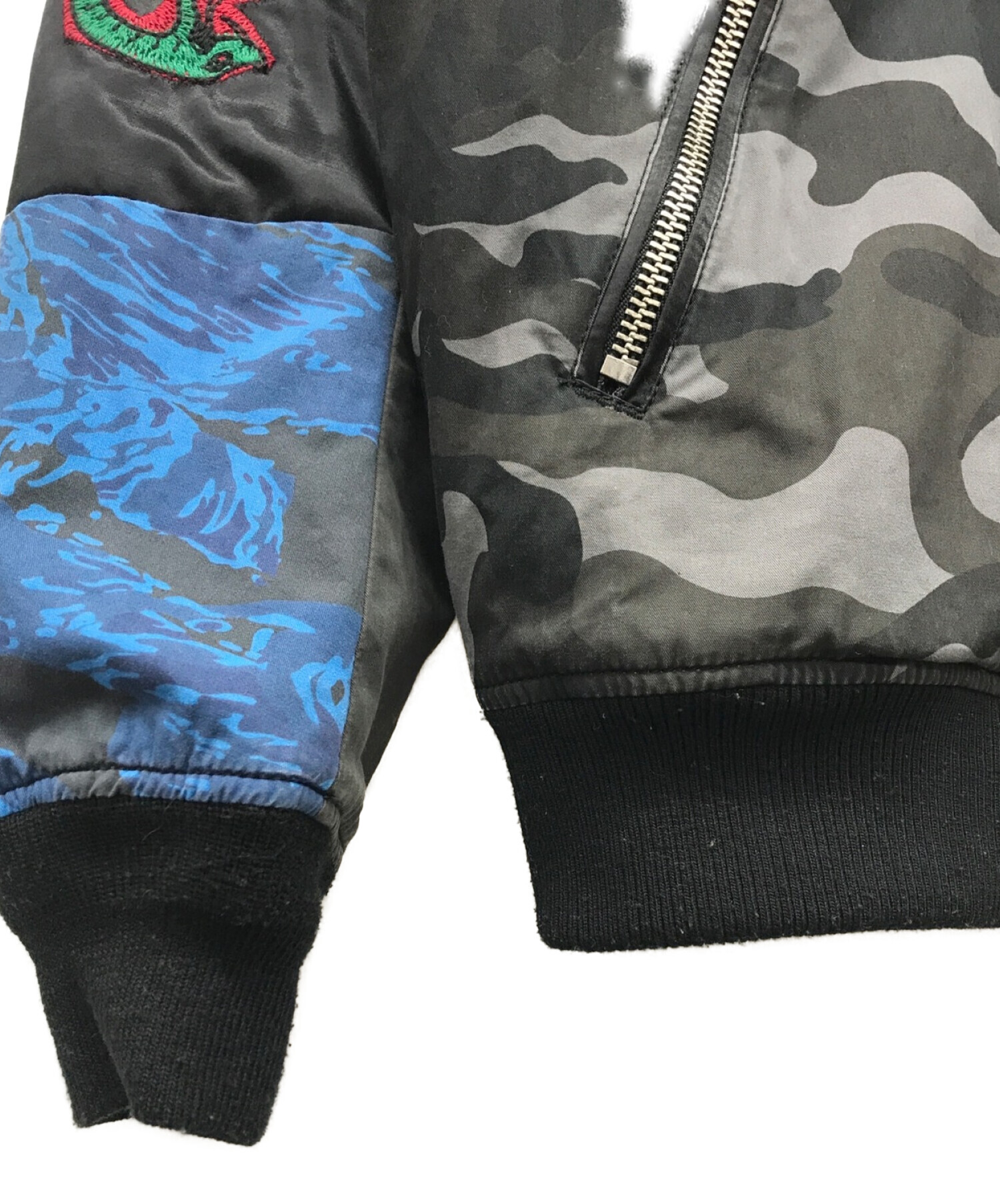 中古・古着通販】DIESEL (ディーゼル) カモ柄スカルボンバージャケット