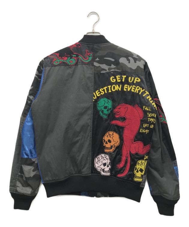 中古・古着通販】DIESEL (ディーゼル) カモ柄スカルボンバージャケット