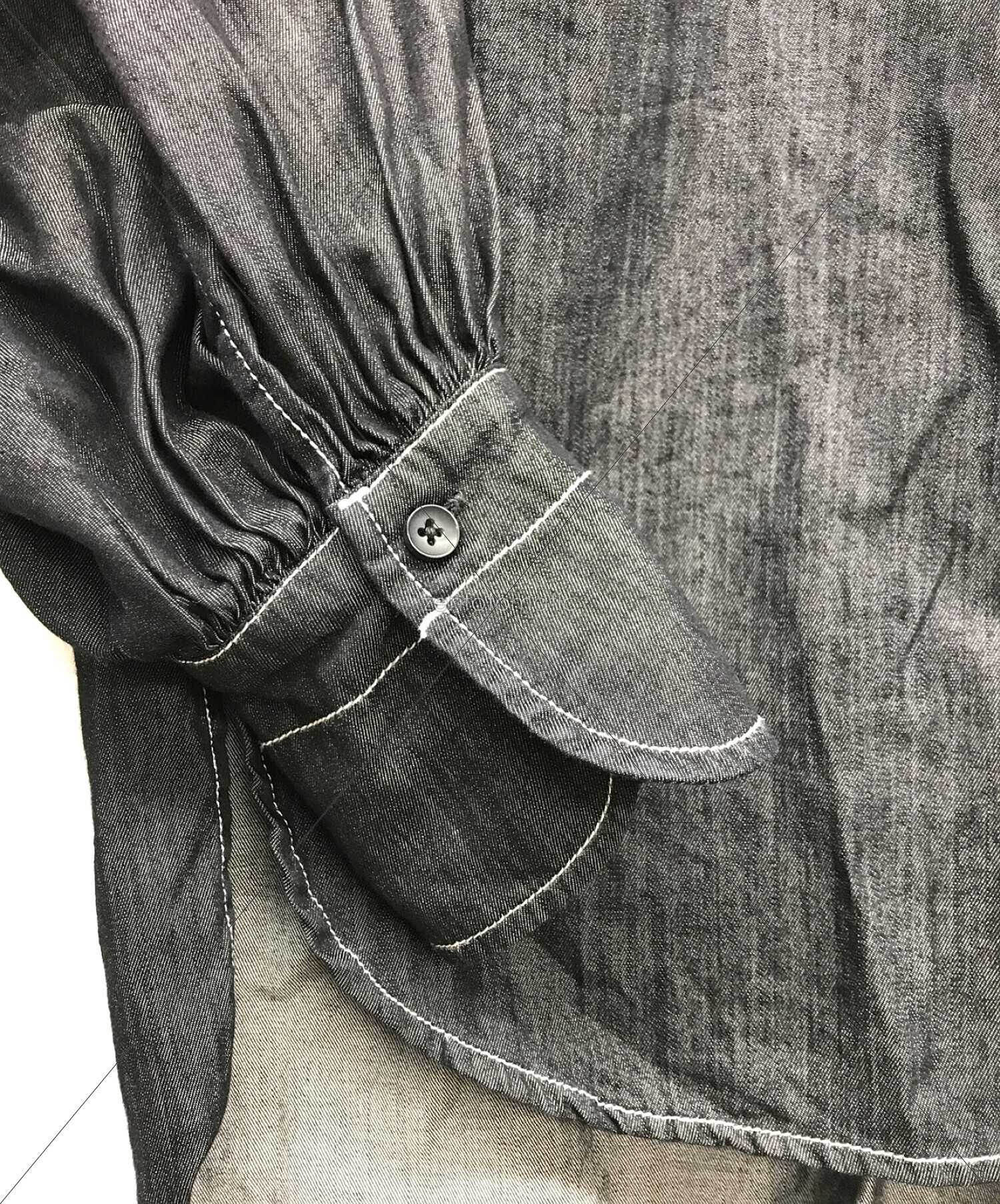 MACHATT マチャット　デニムリボンブラウス　スカートセットアップ MACHATT マチャット デニムリボンブラウス