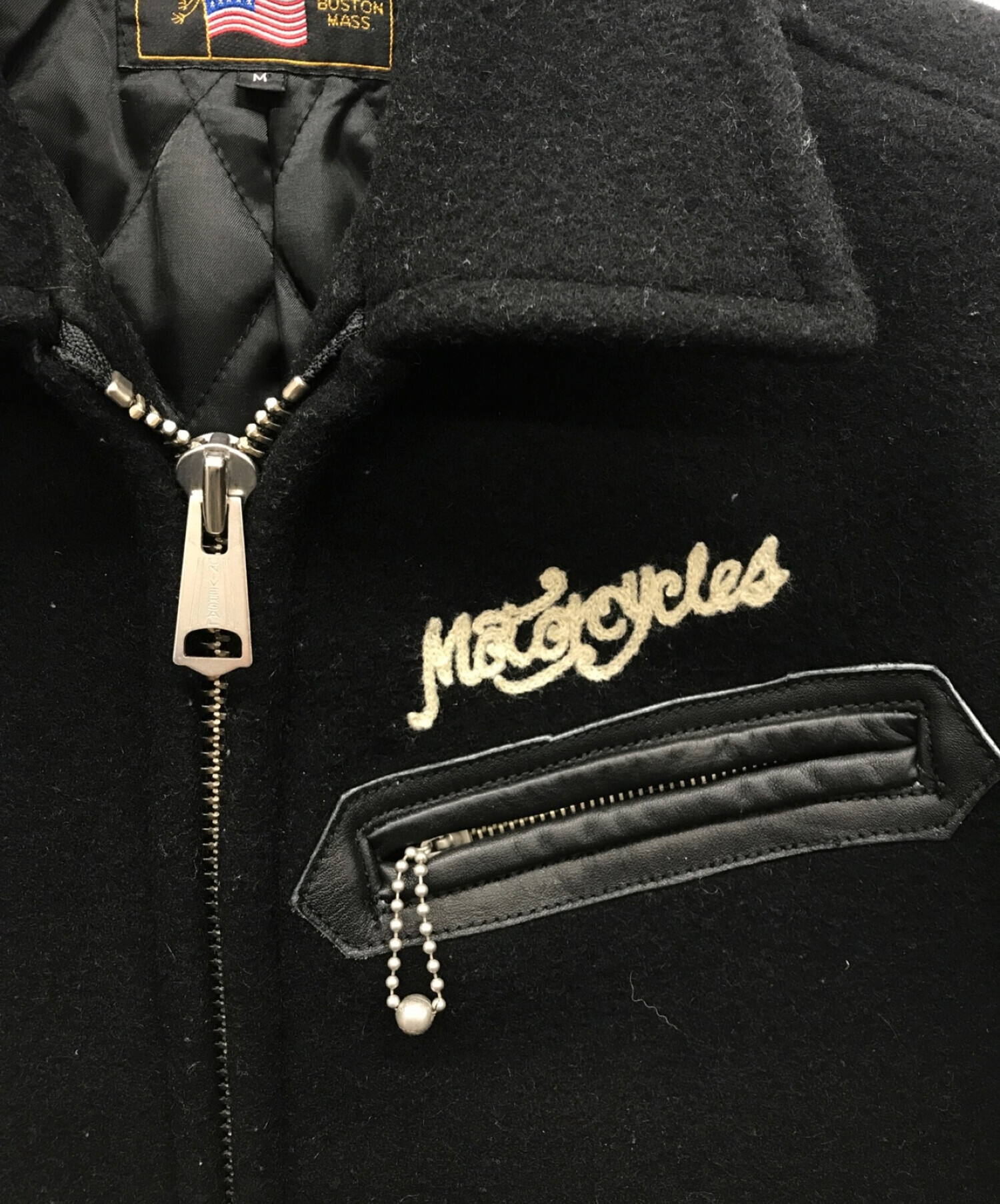 as15. VANSON ウールジャケット 黒 メンズLサイズ相当 as15. VANSON