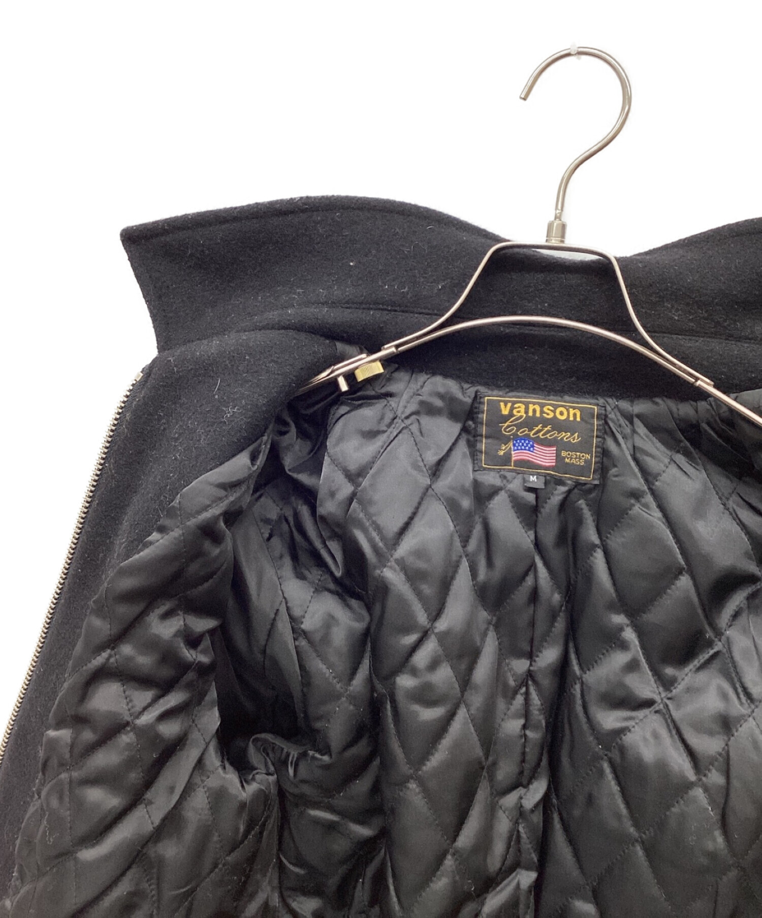 中古・古着通販】VANSON (バンソン) ウールジャケット ブラック サイズ