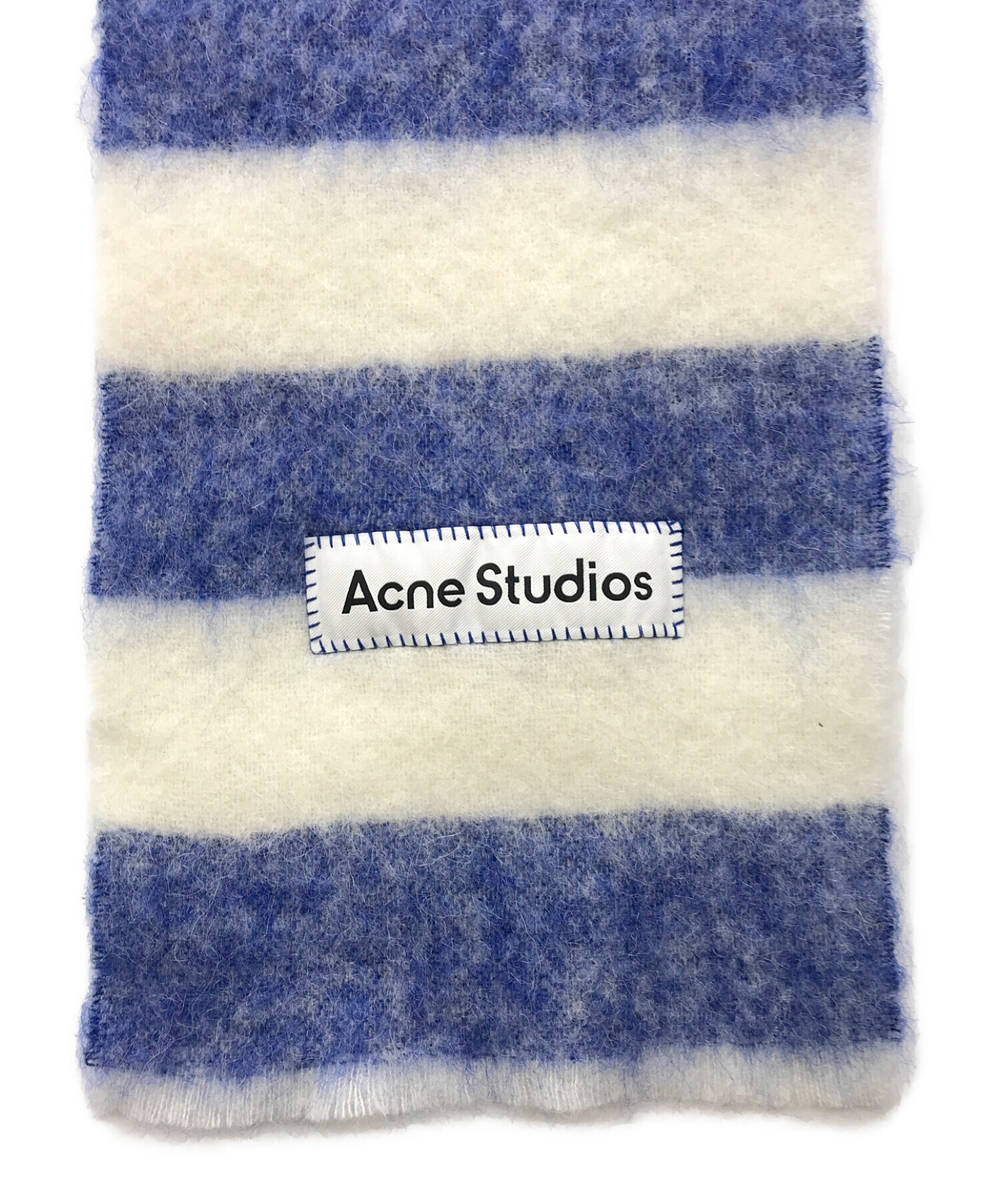 Acne Studios モヘアマフラー　ブルー 中古・古着通販】ACNE STUDIOS (アクネストゥディオス) モヘア混