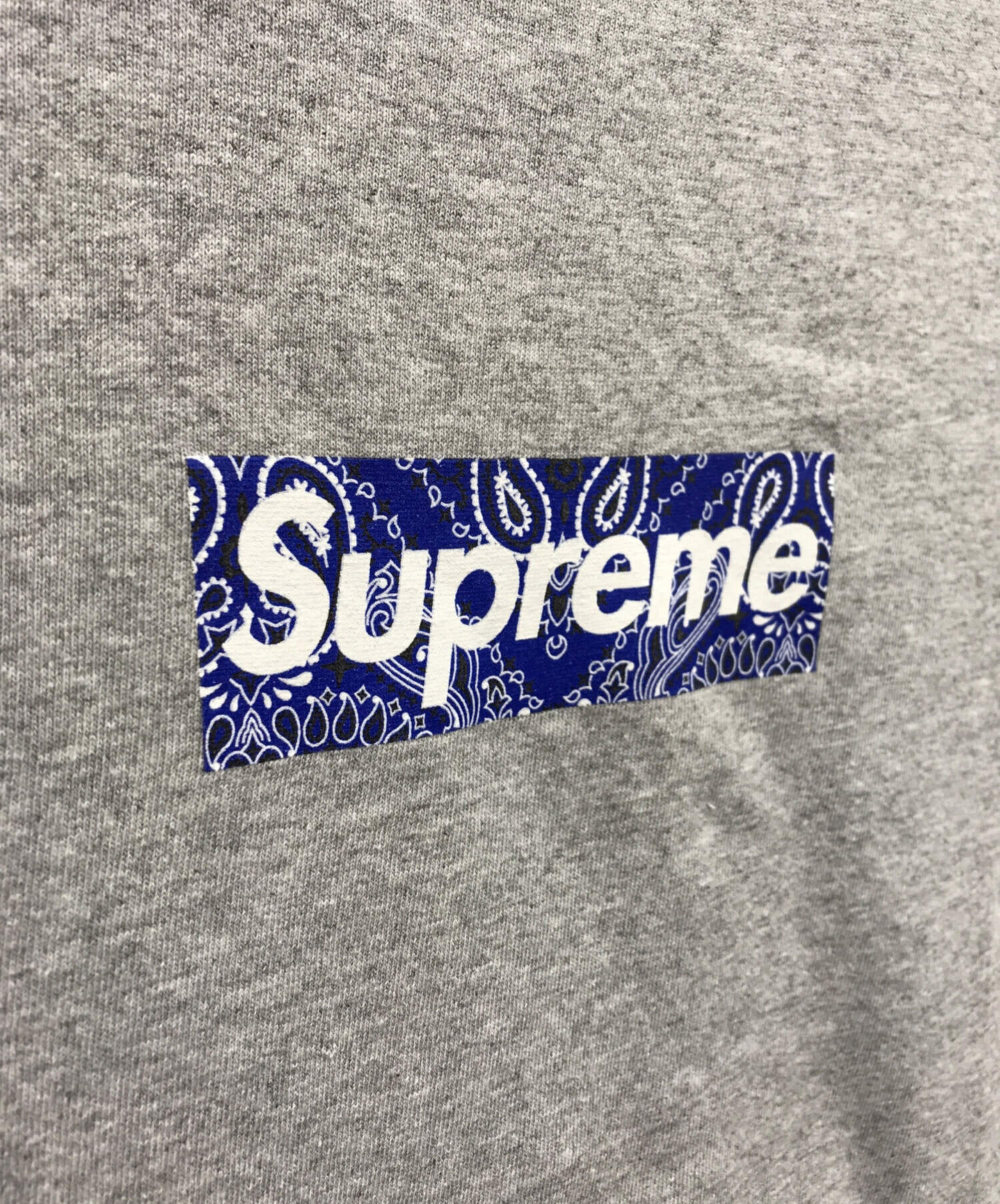 中古・古着通販】SUPREME (シュプリーム) Bandana Box Logo Tee グレー 