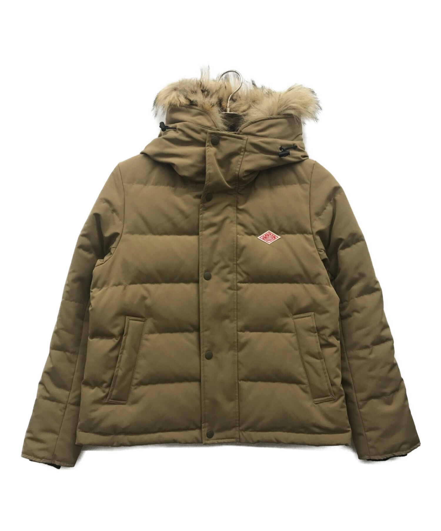 DANTON ベージュ キルティングダウンベスト サイズ36(Sサイズ相当) DANTON ベージュ ダウンベスト サイズ36