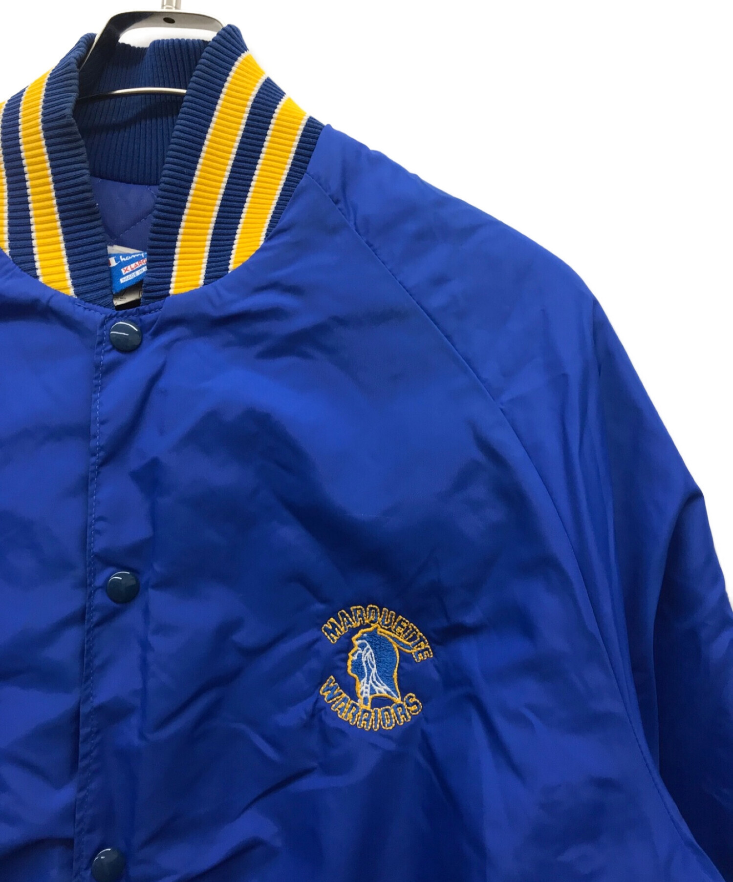 中古・古着通販】Champion (チャンピオン) スタジャン ブルー サイズ 