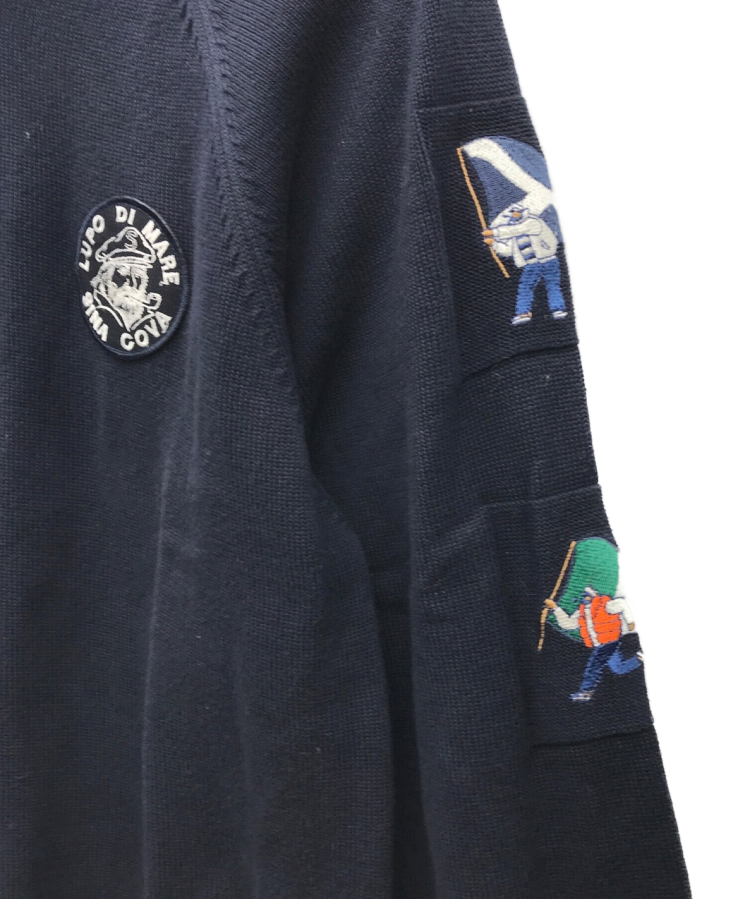 7AS7 【SINACOVA】ハーフジップ　刺繍　ハイネックニット　古着used 楽天市場】シナコバ 中古（ニット・セーター｜トップス）：メンズ