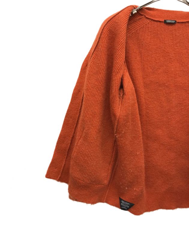 中古・古着通販】Denham (デンハム) モヘア混カーディガン オレンジ