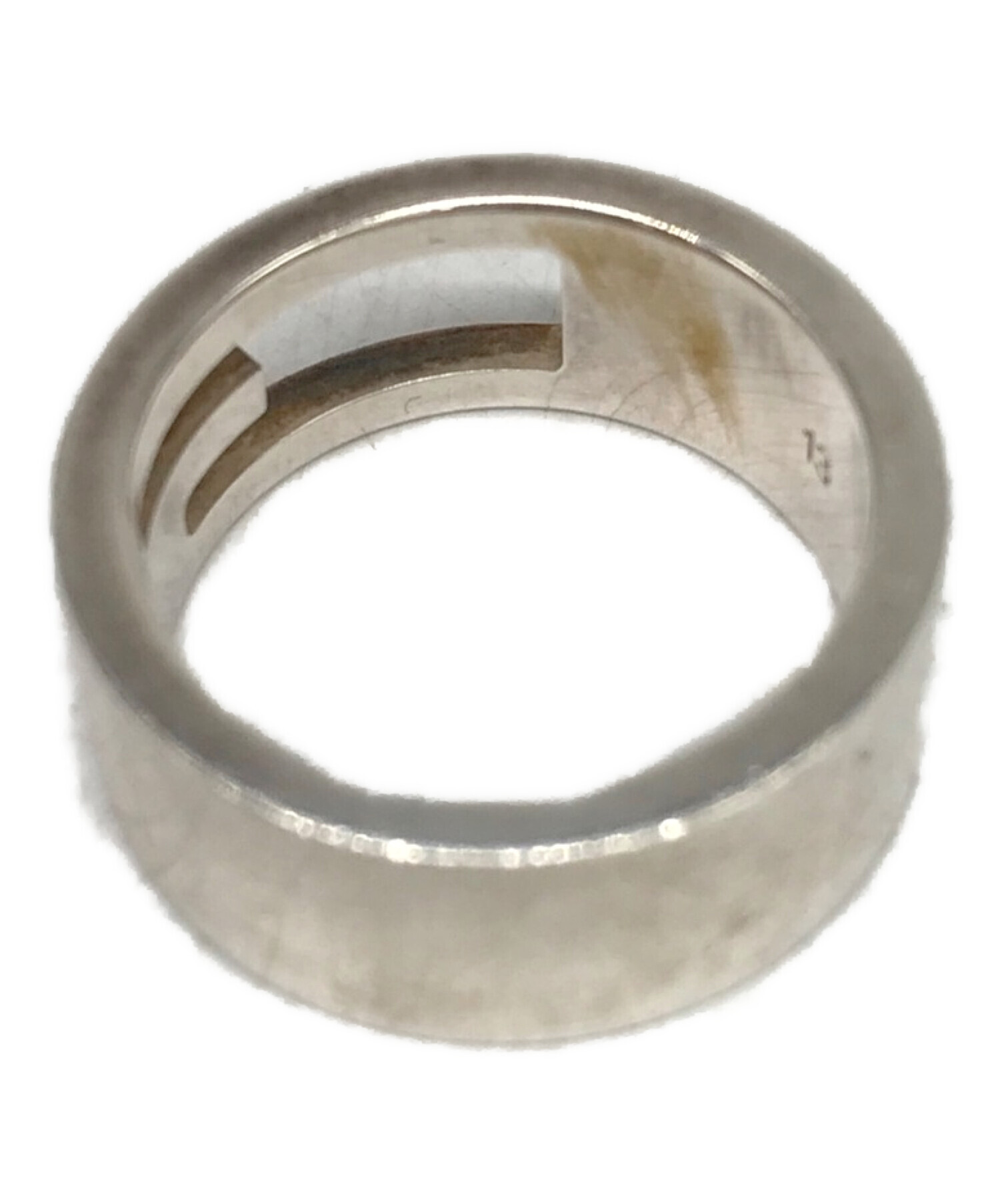 サイズ13号　GUCCI リング 中古・古着通販】GUCCI (グッチ) ブランデッド Gロゴ リング