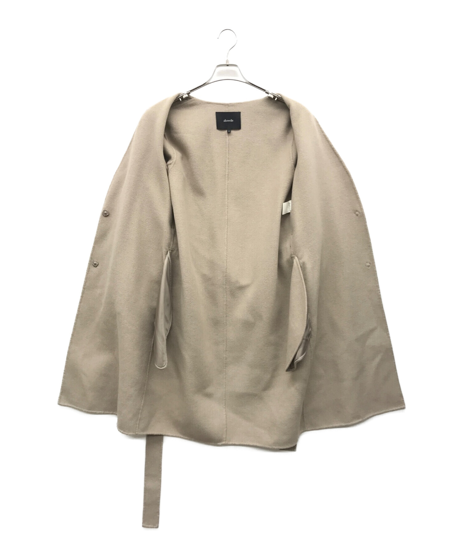 中古・古着通販】allureville (アルアバイル) ノーカラーコート 