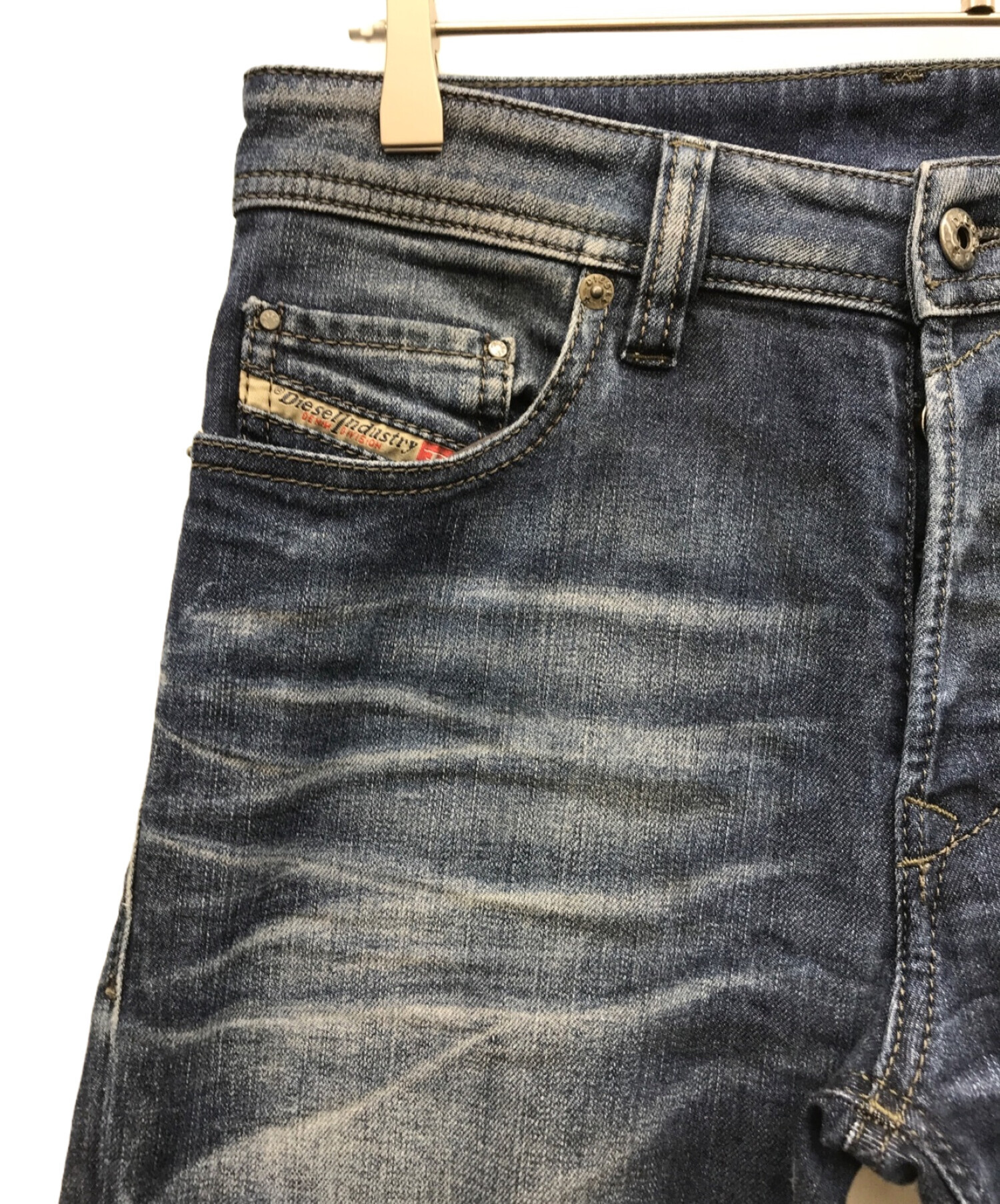 中古・古着通販】DIESEL (ディーゼル) ダメージデニムパンツ