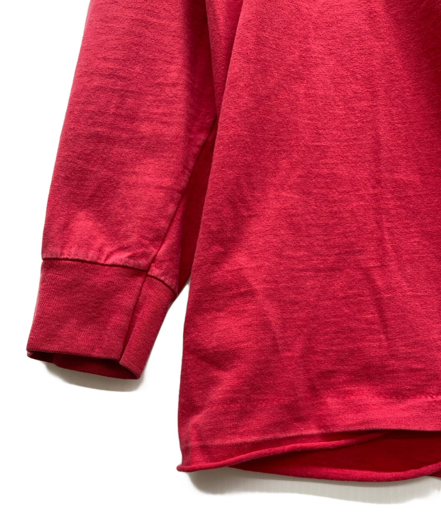 中古・古着通販】stussy (ステューシー) 長袖カットソー レッド サイズ 